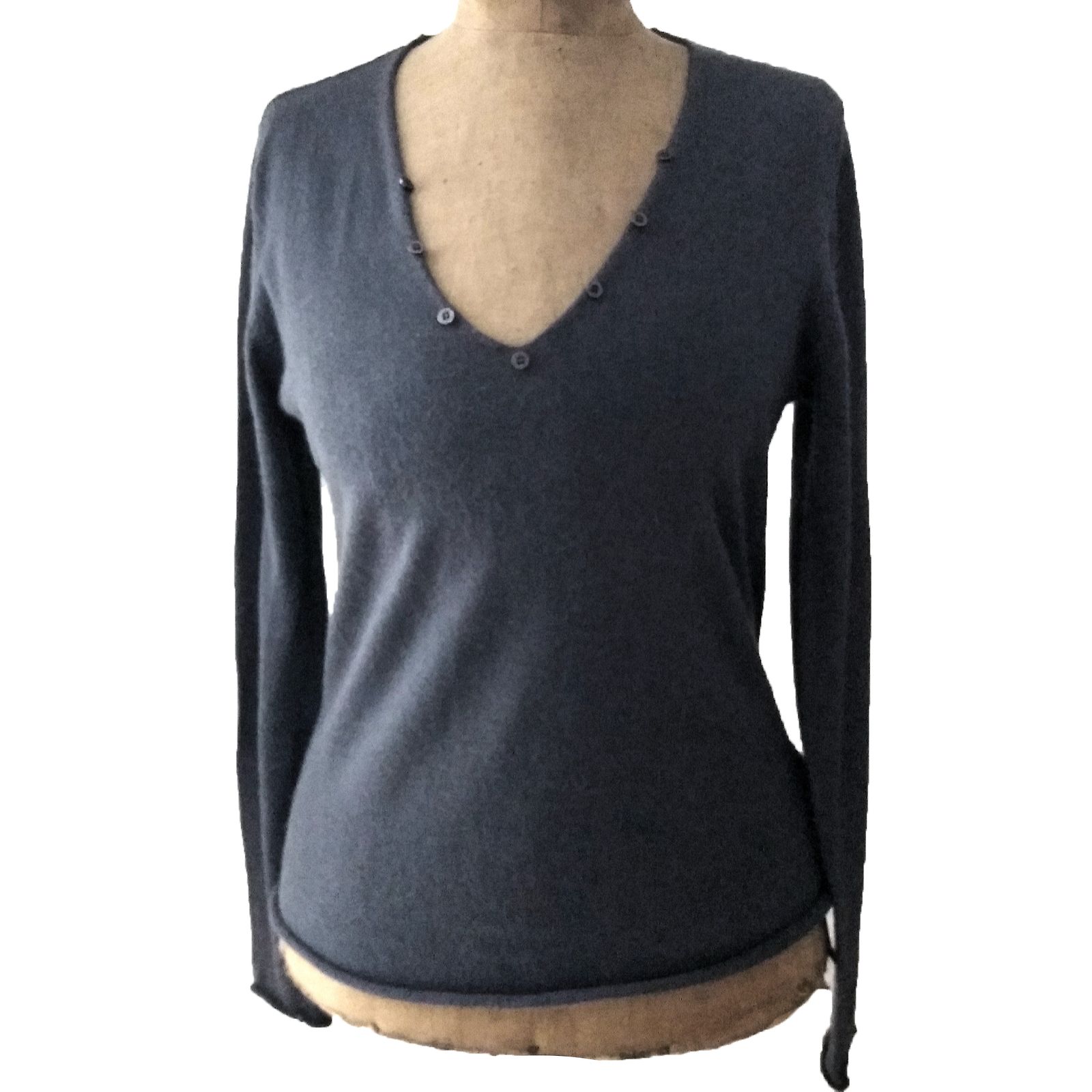 Débardeur Femme En Cachemire Gris - Taille XS, Marque Bérénice, Comme Neuf