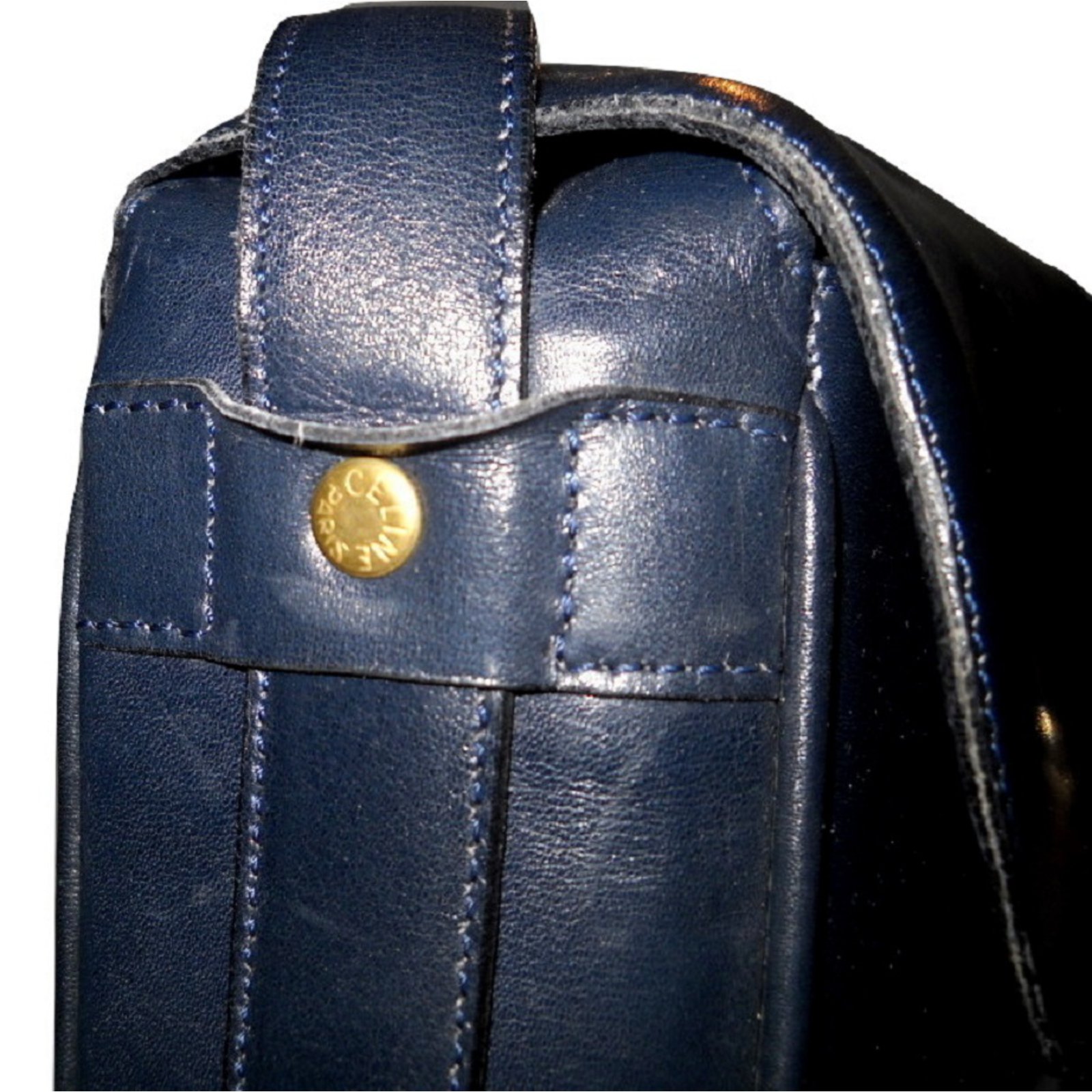 Céline Celine pico belt Blue Leather ref.269719 - Joli Closet