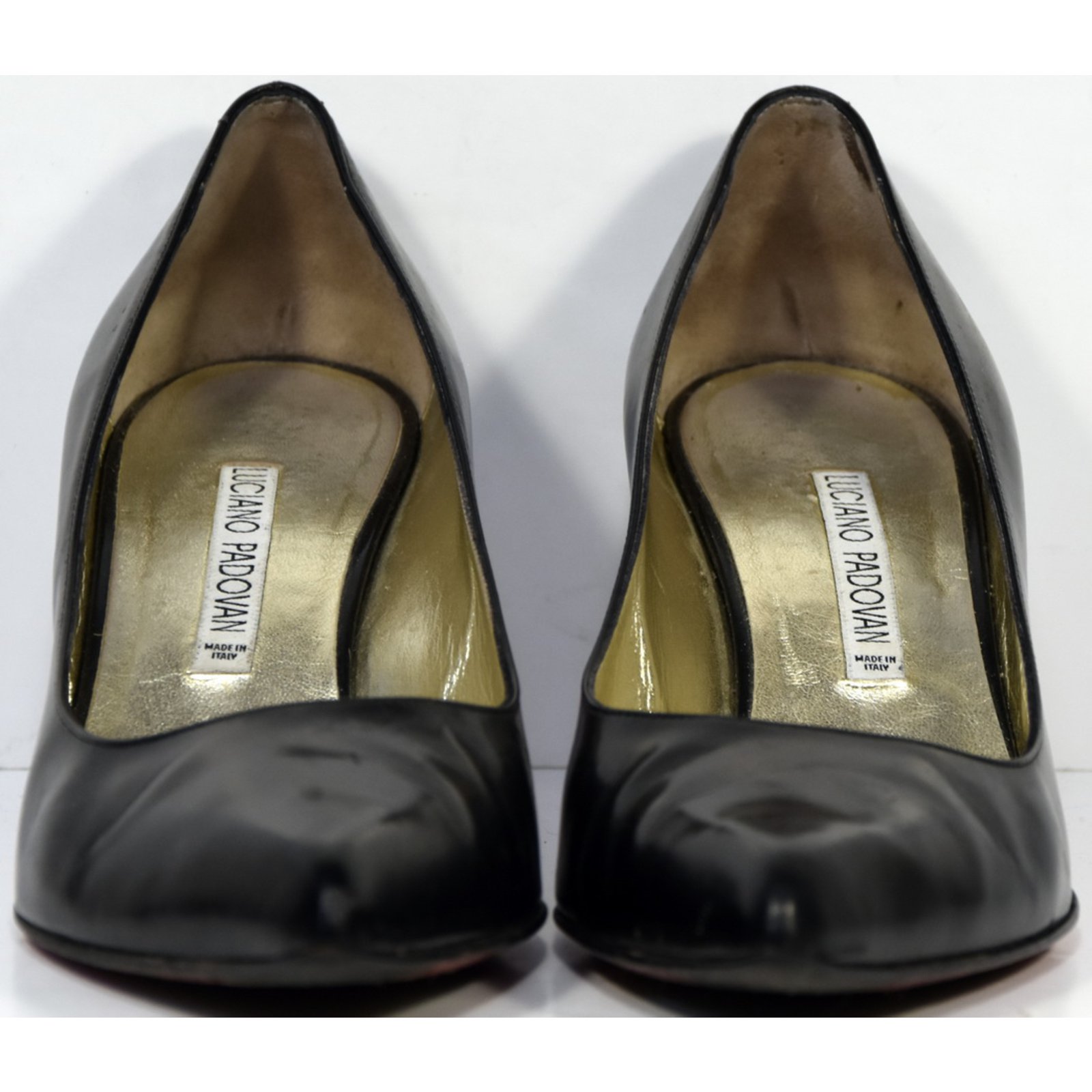 Luciano Padovan Heels Black Leather ref.50808 - Joli Closet
