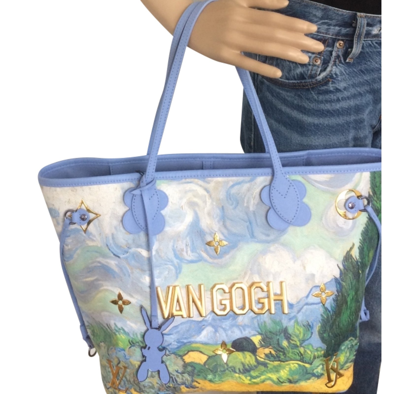 Louis Vuitton x Jeff Koons Van Gogh Neverfull MM Tote with