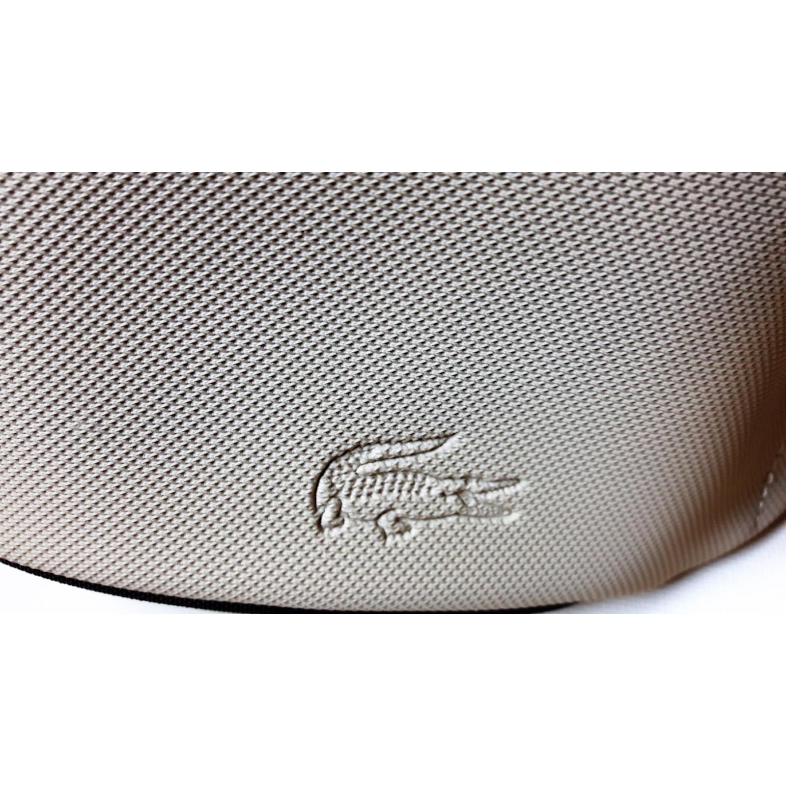 Banane/pochette Lacoste Synth?�tique Beige ref.51401 - Joli Closet