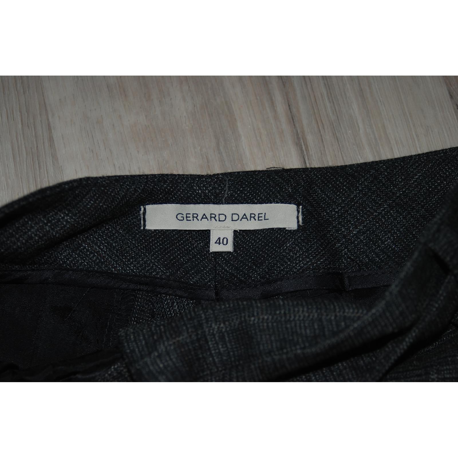 Pantalon droit à chevrons marron - CLAUDIE | GERARD DAREL