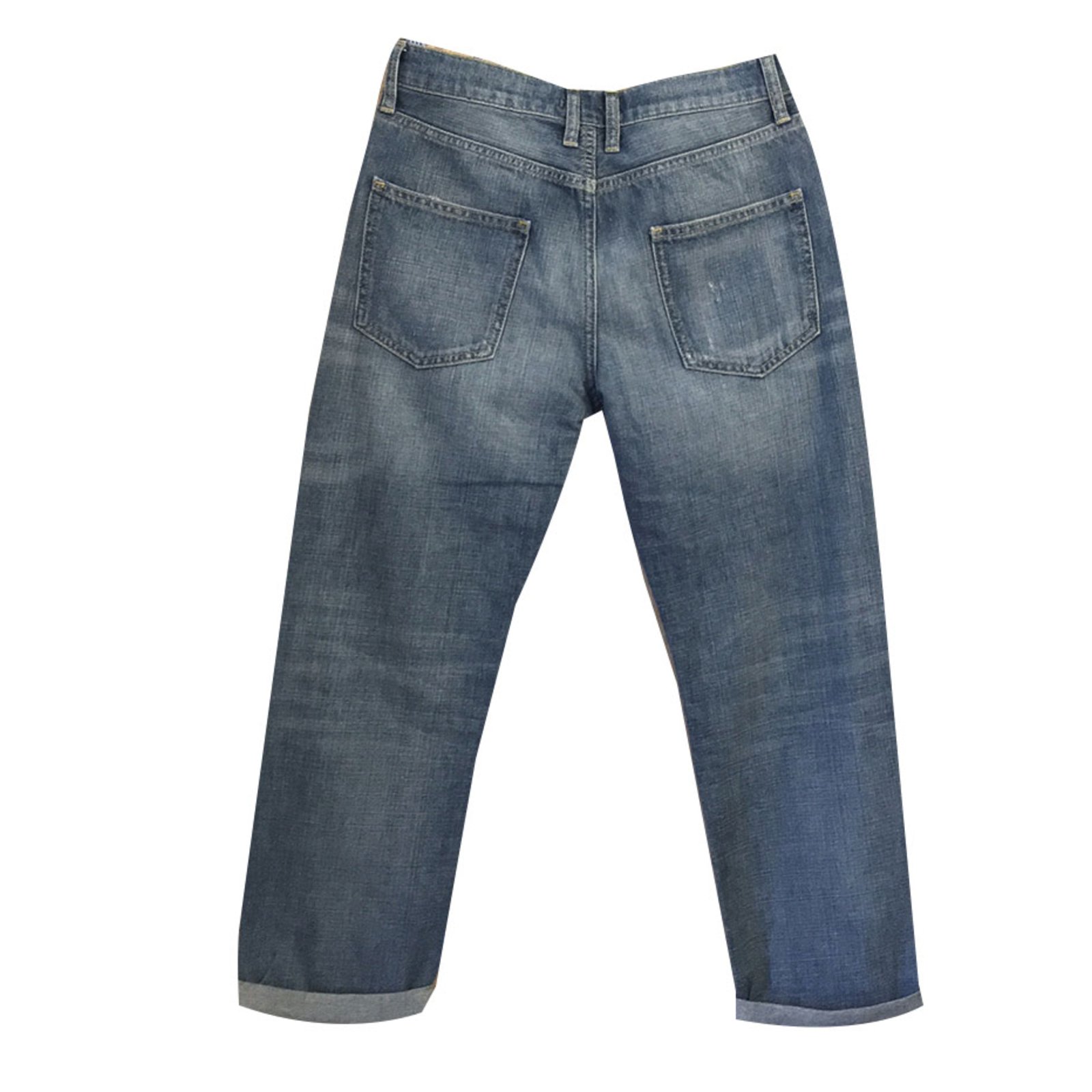 Bel Air Jeans Blue Cotton ref.51720 - Joli Closet
