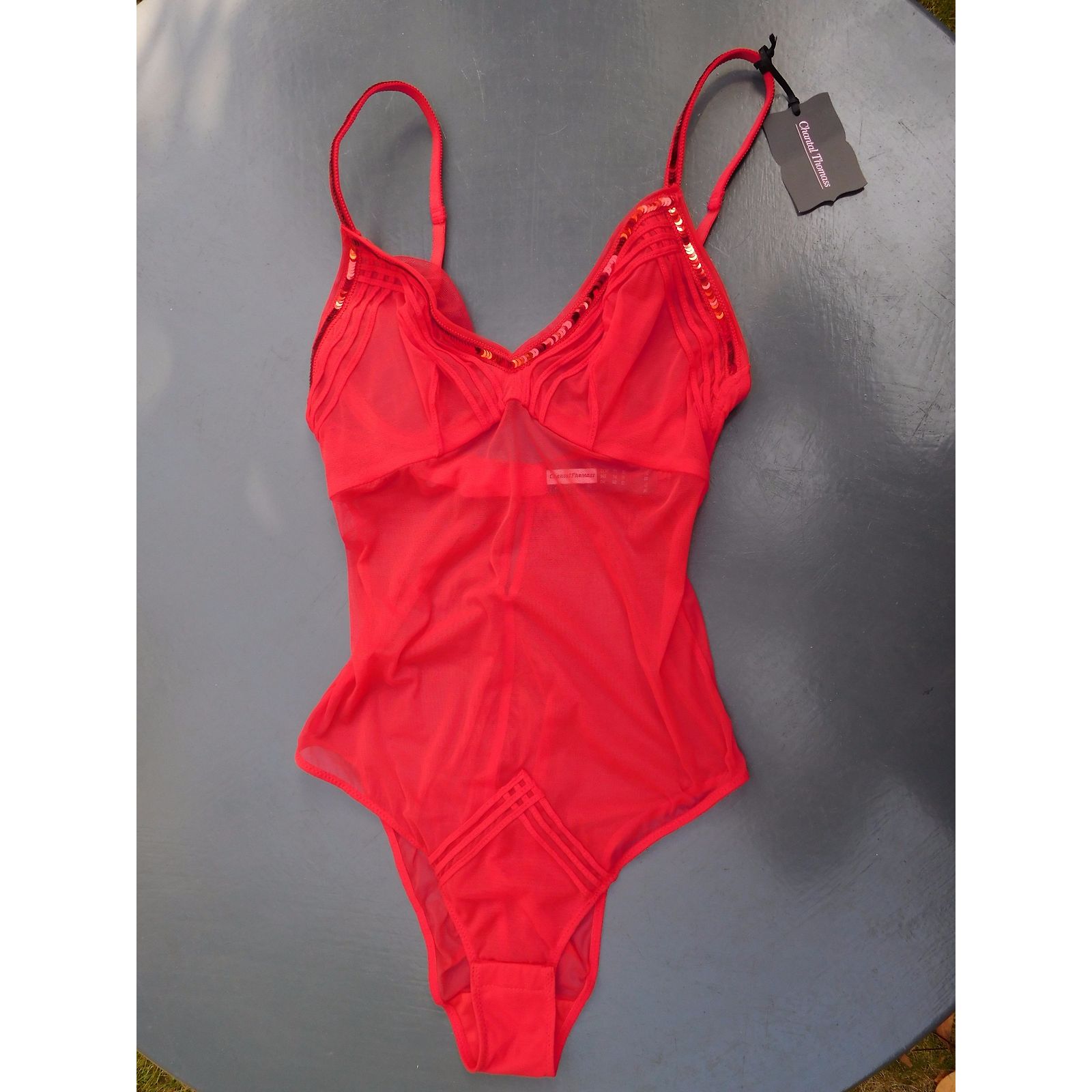Body Chantal Thomass Taille L - Noir Et Nude - Asymétrie - Neuf Avec Étiquettes (Val. 259€)