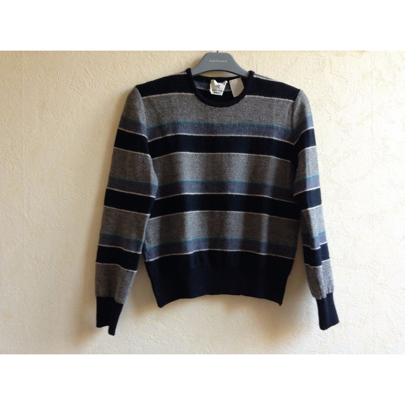 Pull SONIA RYKIEL En Velours Noir Pailleté - Taille S - Occasion Très Bon état - Coton Et Velours