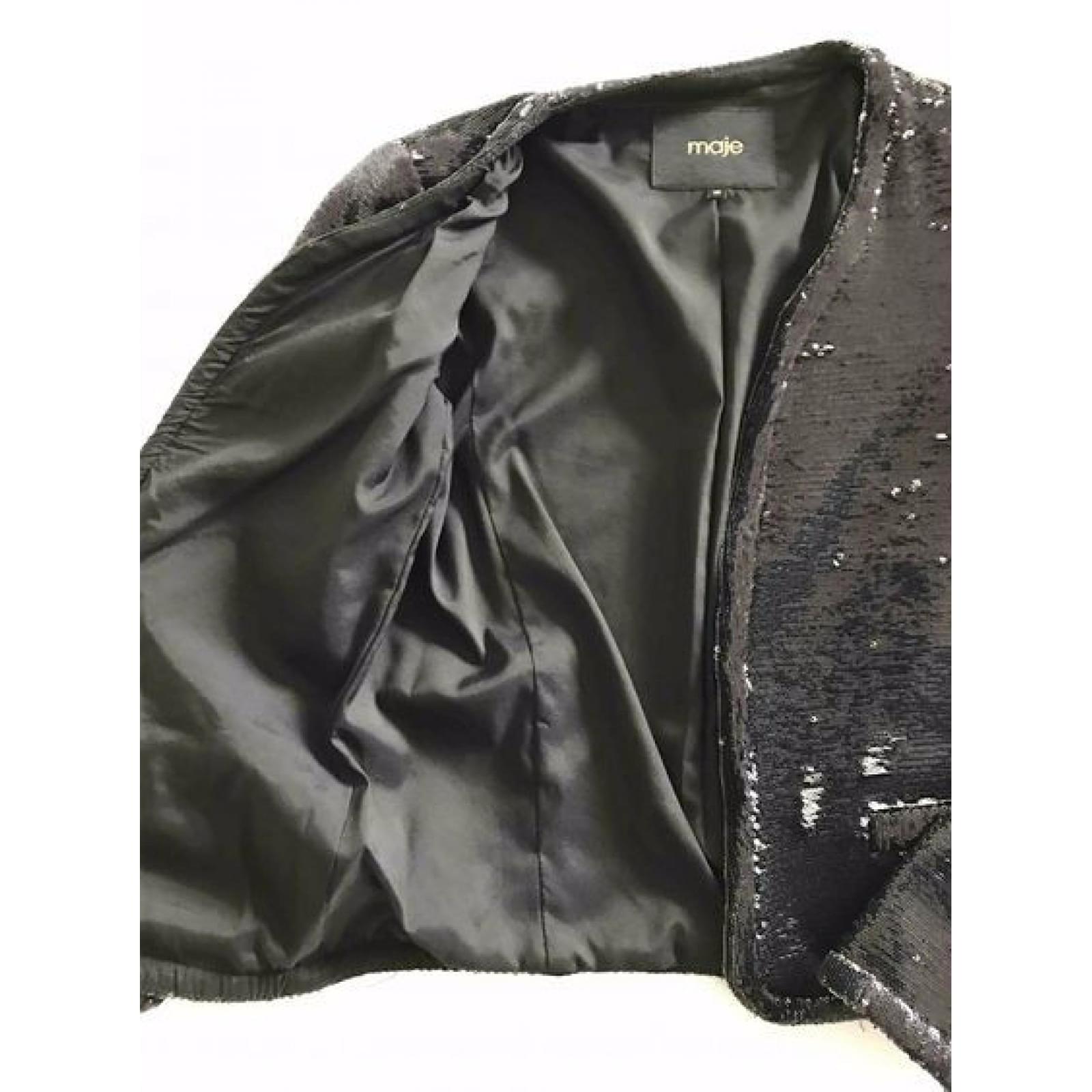 Maje Vestes Noir ref.52279 - Joli Closet