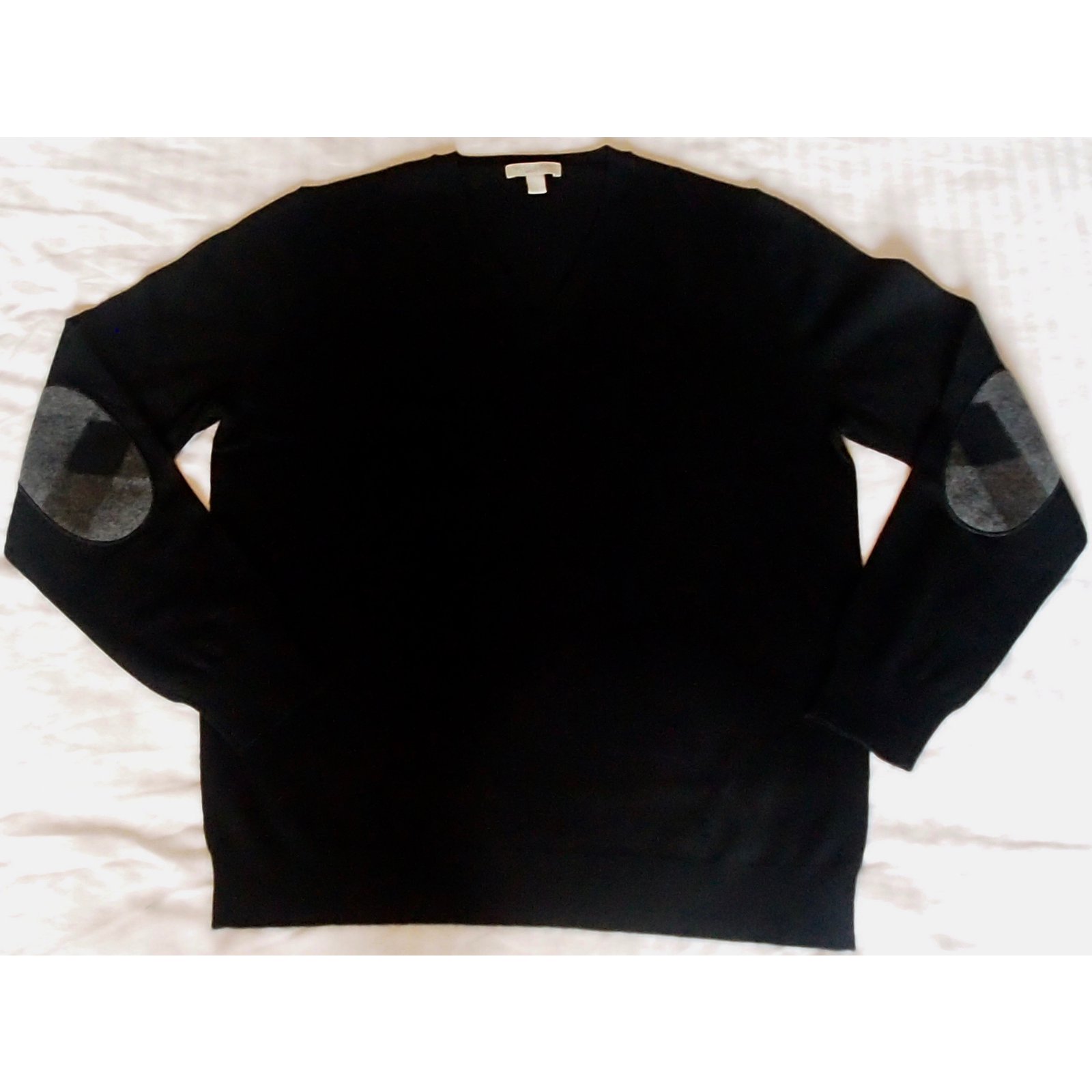 burberry mens sweater with elbow patches