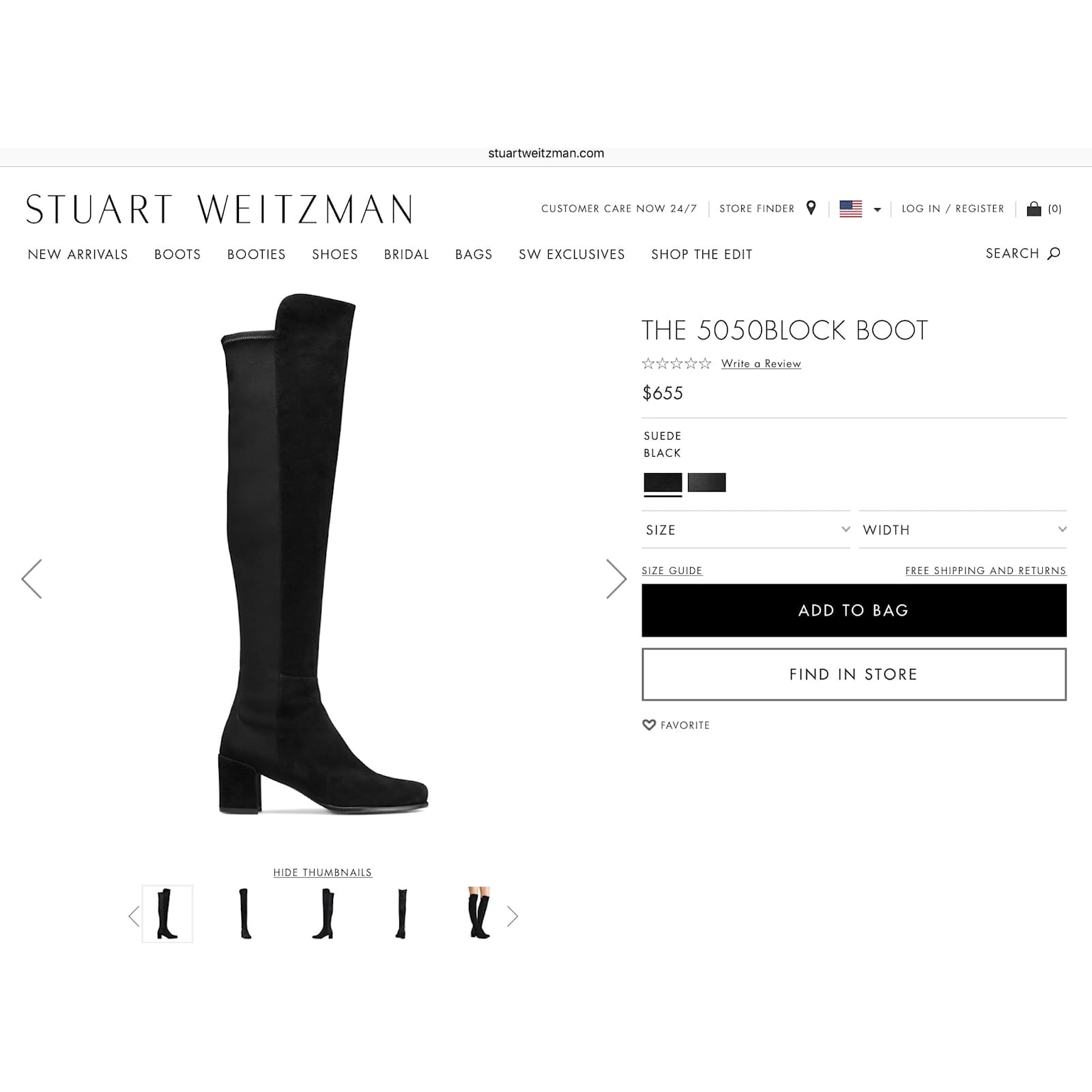 stuart weitzman 5050 block