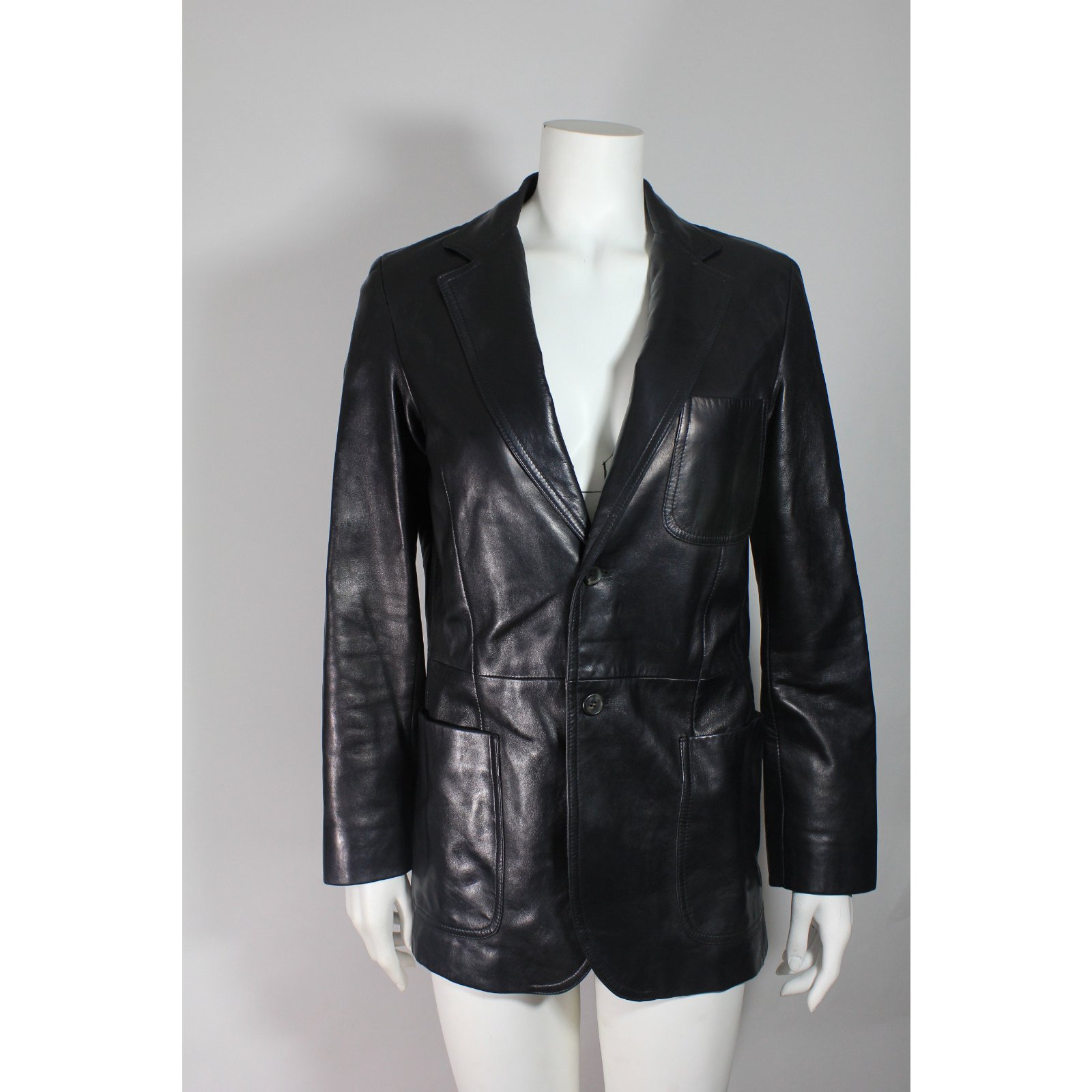 prada leather blazer