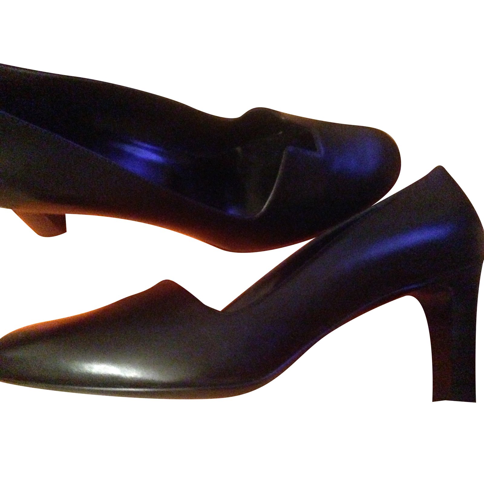 Hermès Heels Black Leather ref.52715 - Joli Closet