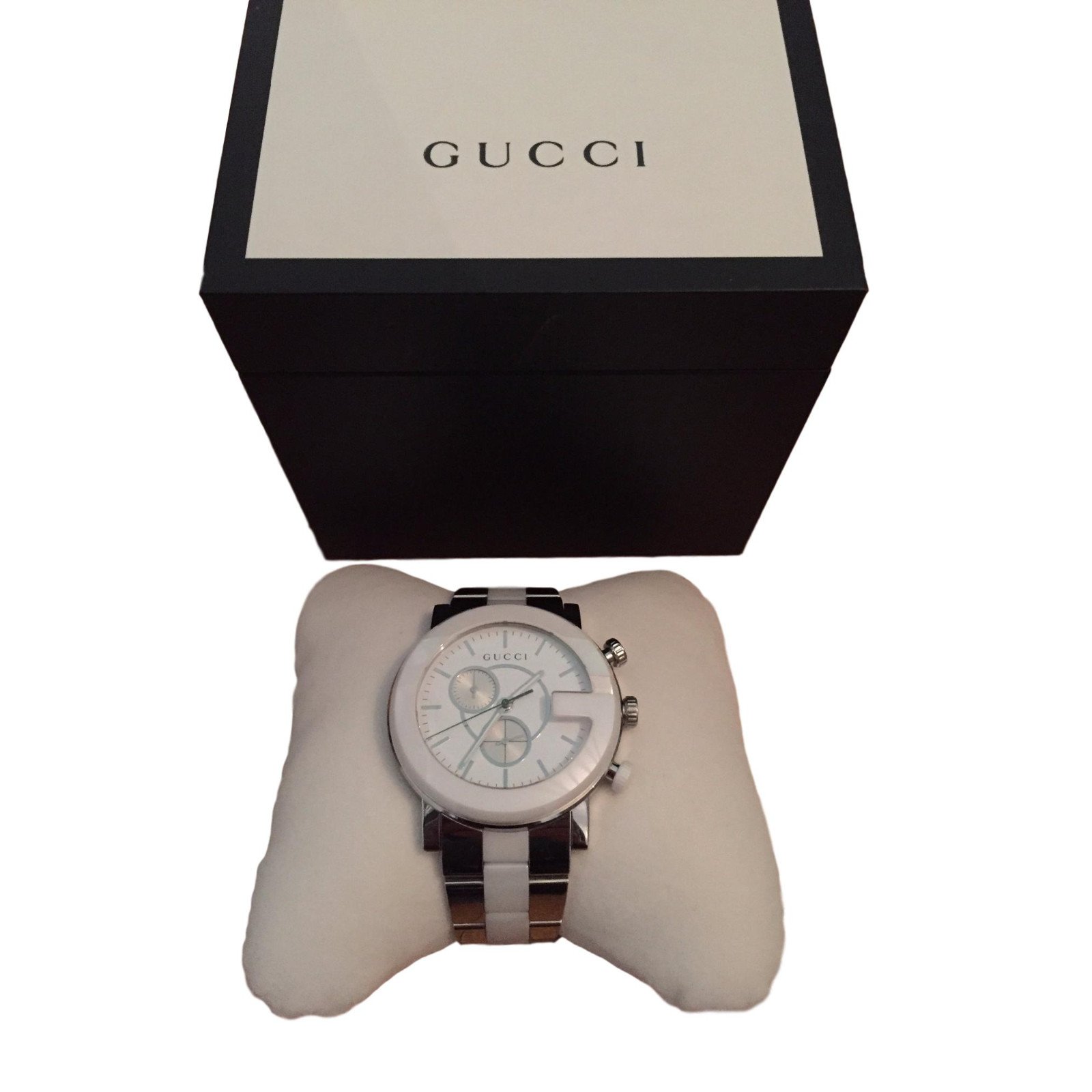 Introducir espina golpear Gucci reloj de ceramica Cerámico ref.52863 - Joli Closet