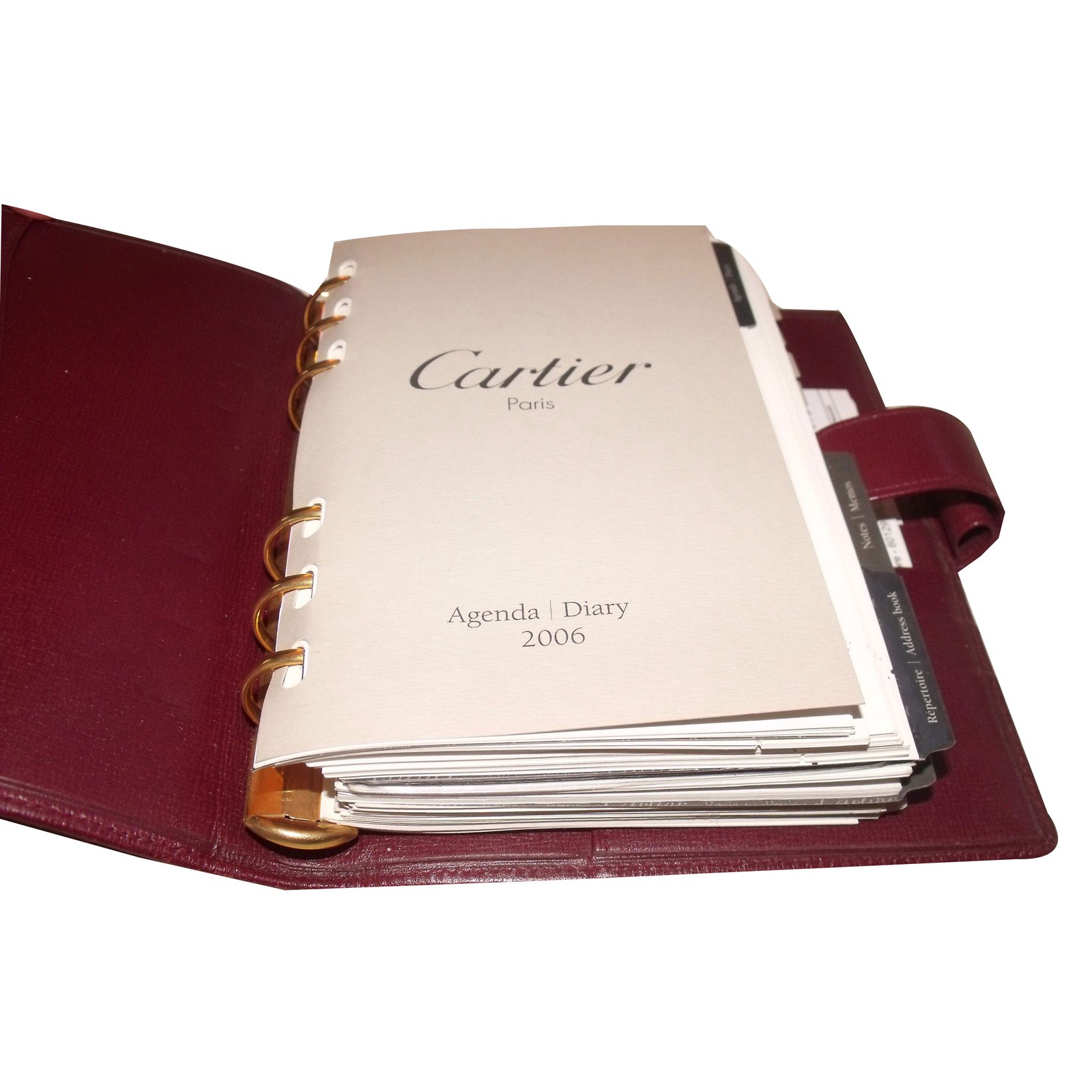 cartier leather journal