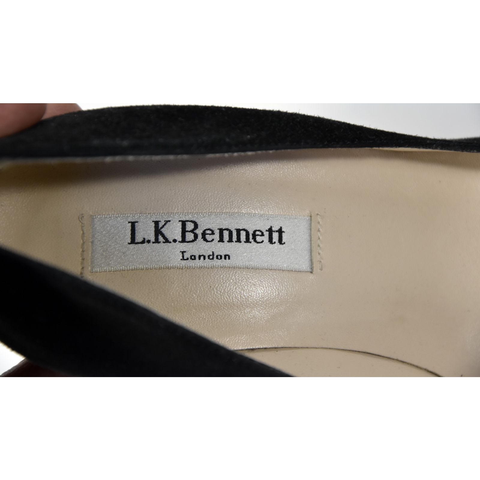Chaussures L.K. Bennett En Daim Noir - Pointure 41, Neuves Sans Boîte