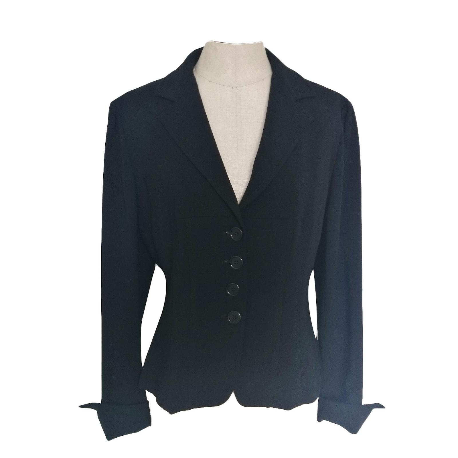 Marella Jackets Black Wool ref.53368 - Joli Closet