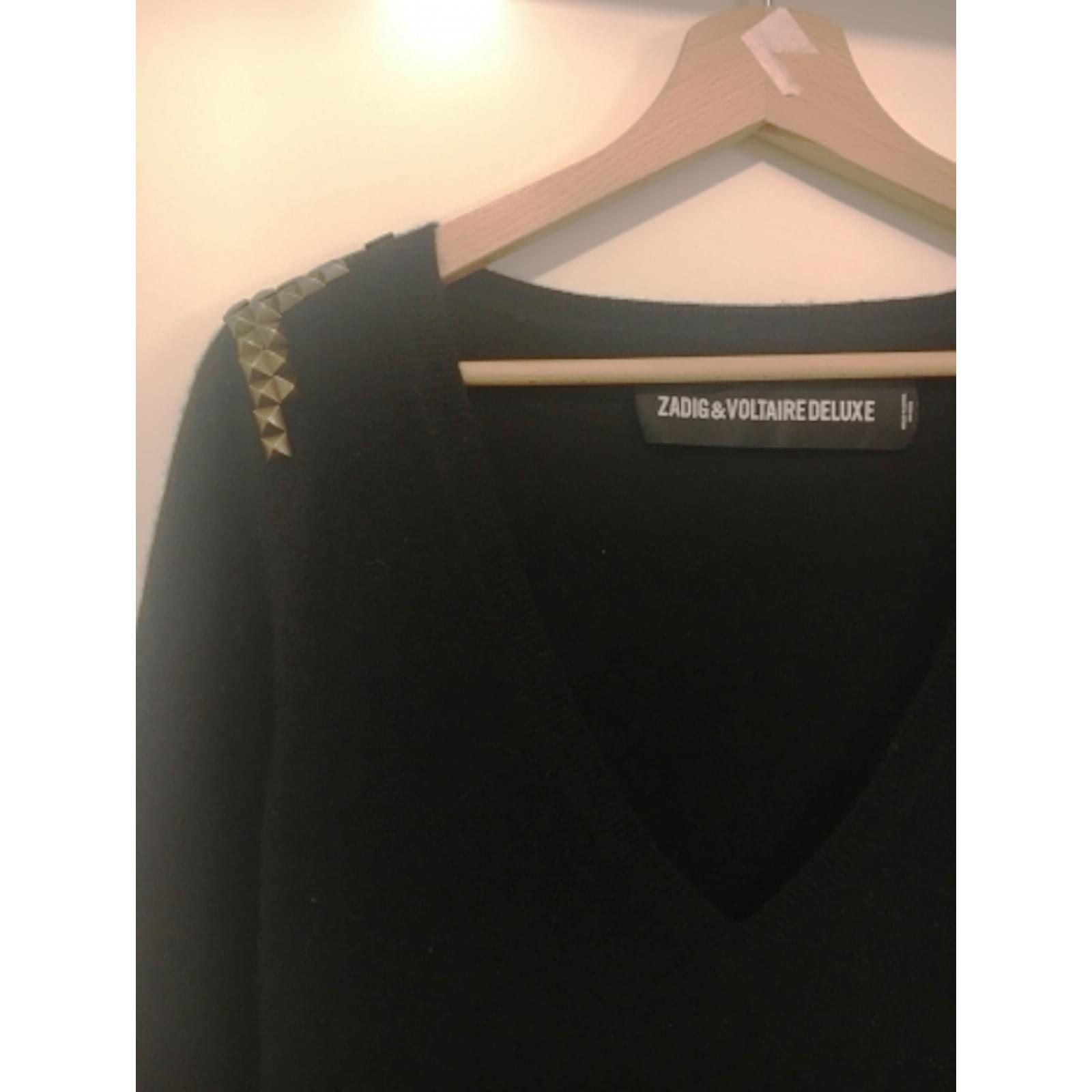 Zadig & Voltaire Knitwear Black Cashmere ref.53662 - Joli Closet