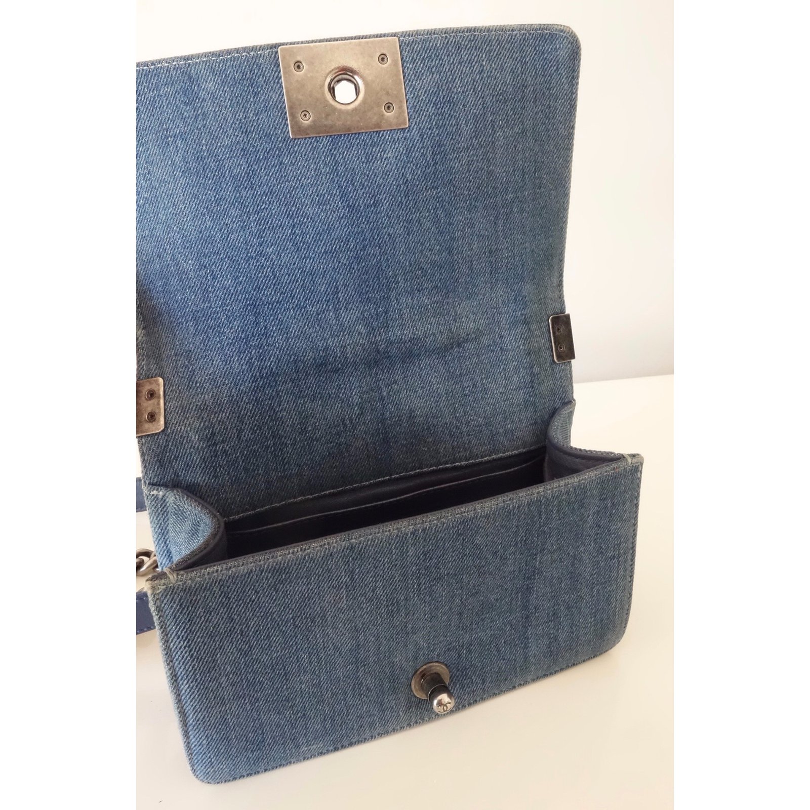 Chanel Travel bag Blue Cloth ref.333233 - Joli Closet