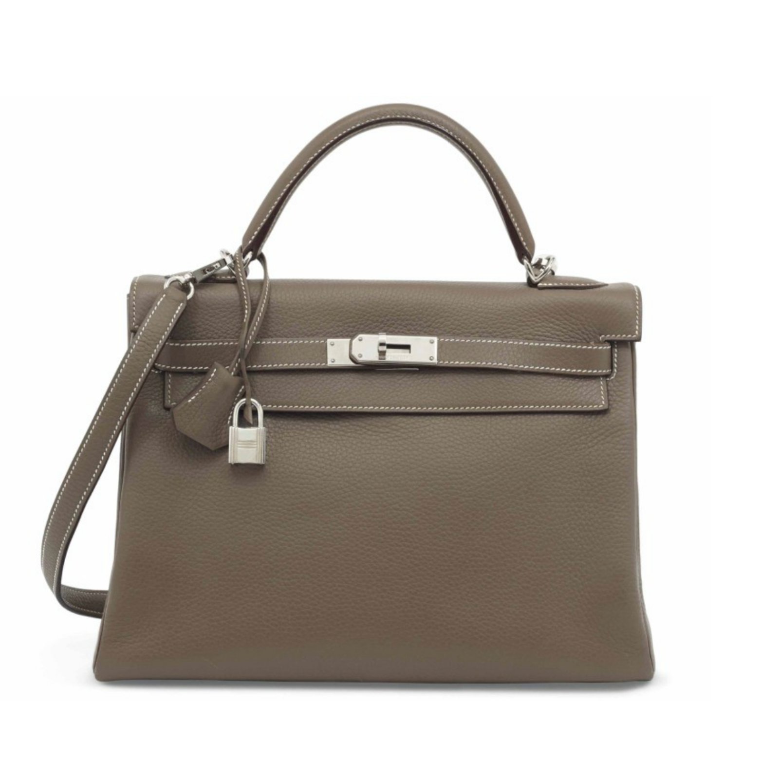 Hermès Kelly 35 cm Togo Etoupe Handbags 