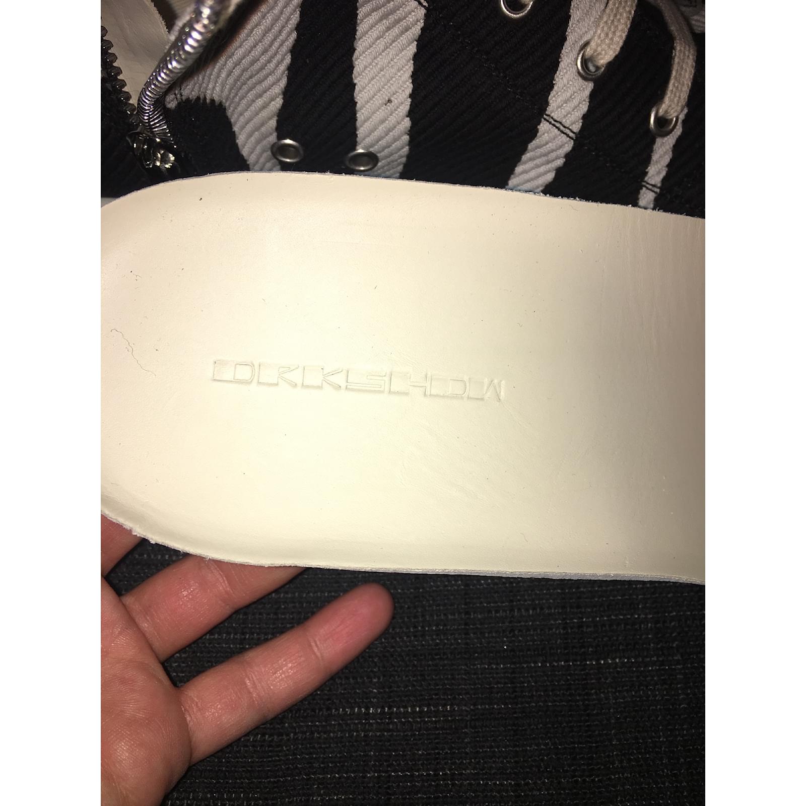 Rick Owens Bleach vomit ramones Black Leather ref.53981 - Joli Closet