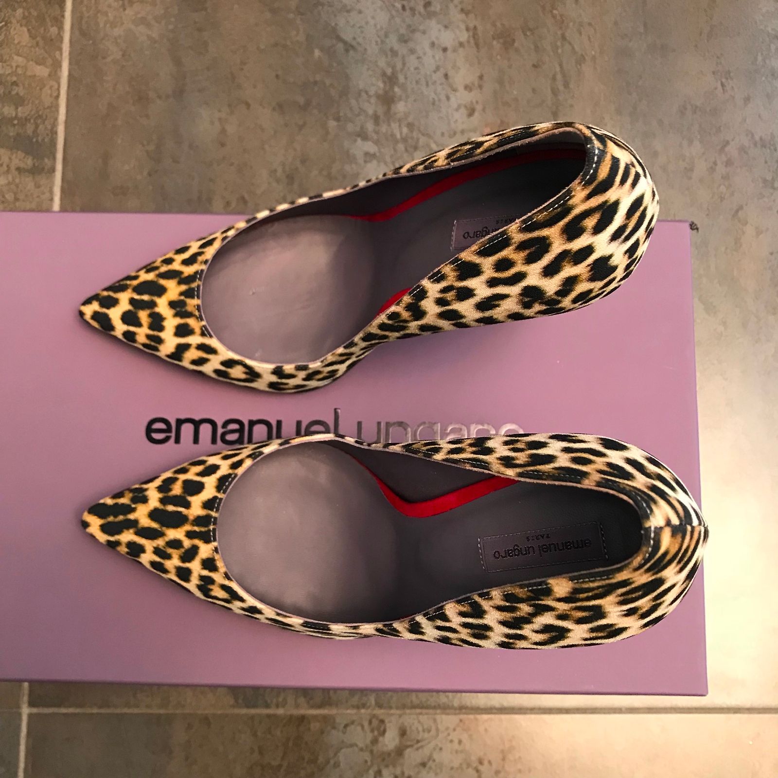 Escarpins Ungaro Noirs Taille 38/39 - Talon Entonnoir, Cuir, Peu Portés