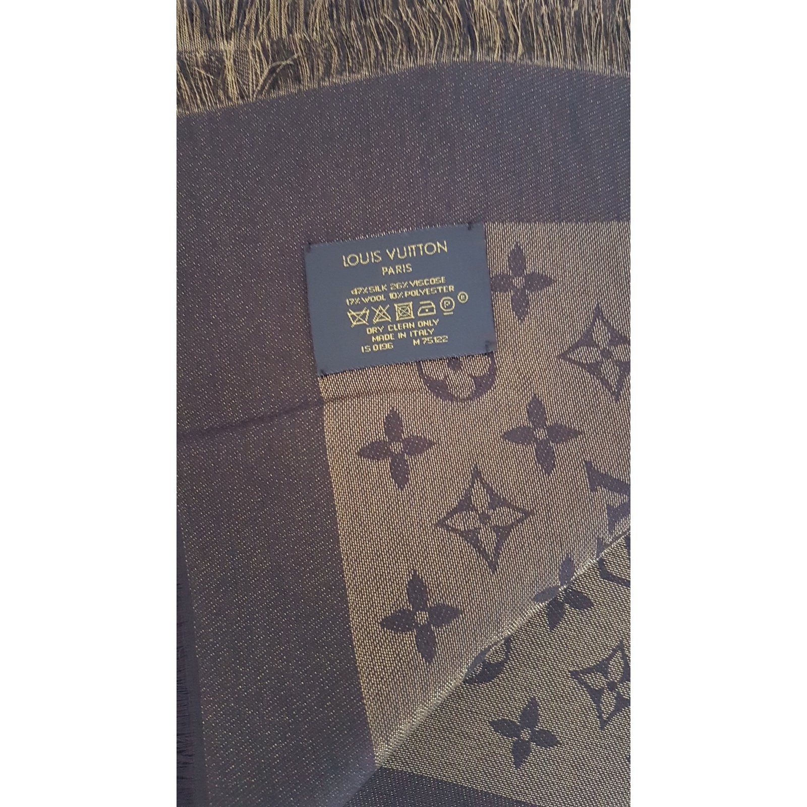 Louis Vuitton Shawl Monogram Shine Brown ref.54056 - Joli Closet