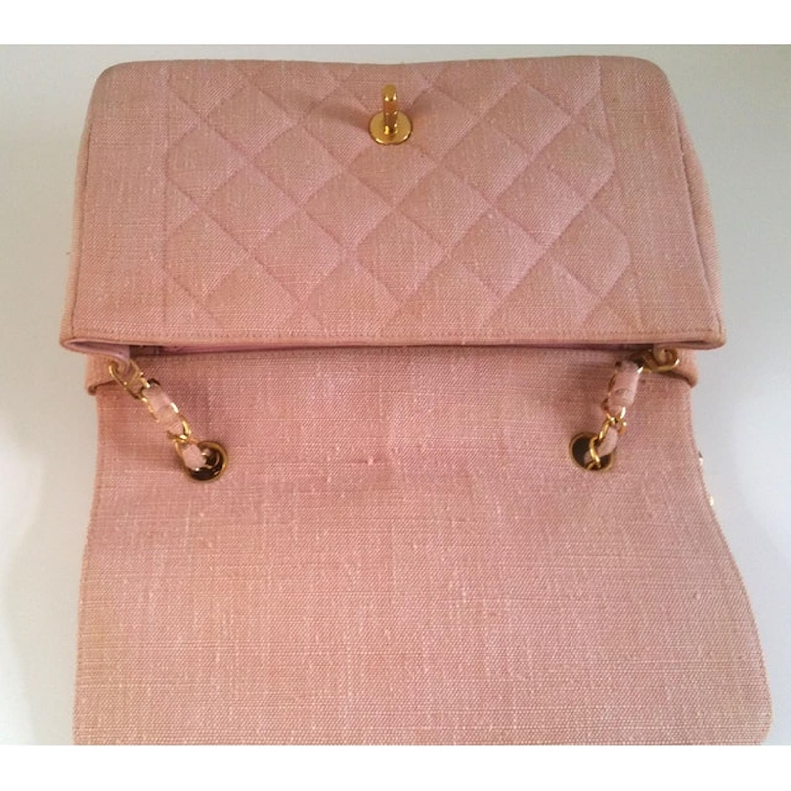 chanel-timeless-diana-bag-pink-tweed-ref-54086-joli-closet