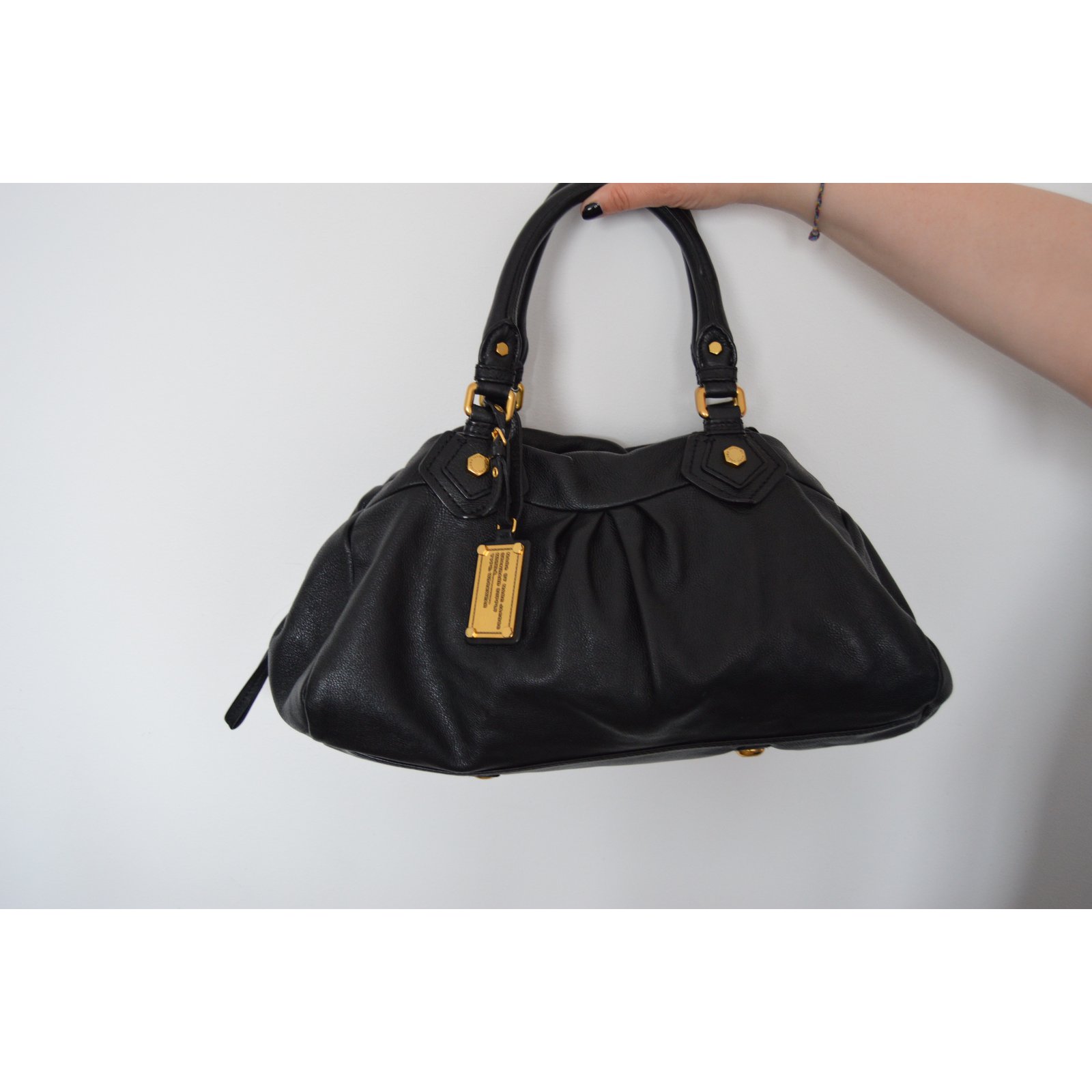 Marc by Marc Jacobs Sac Bowling Cuir Noir ref.54351 Joli Closet