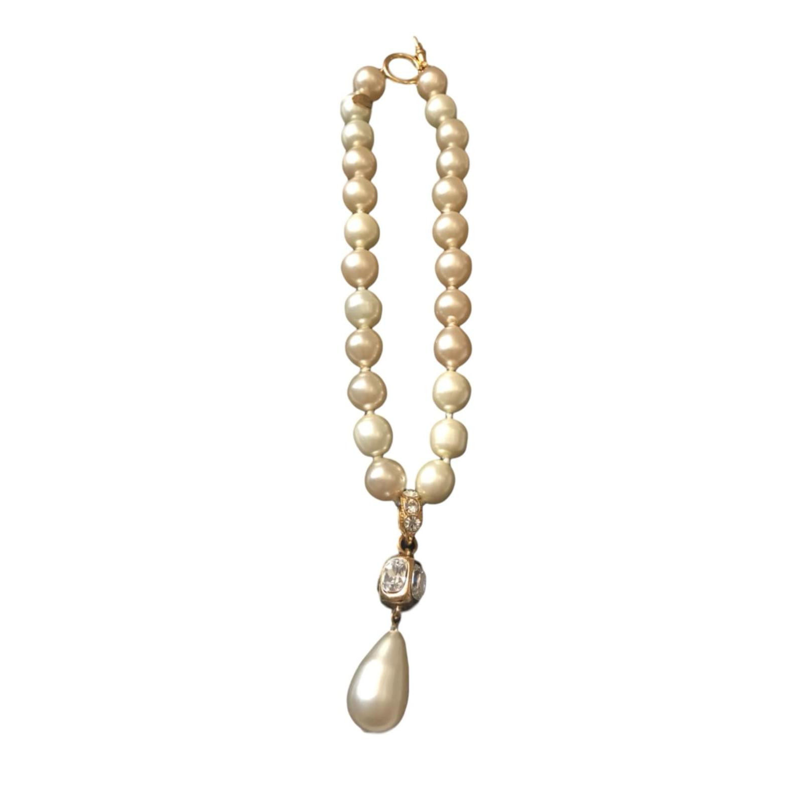 Chanel Collier Perle Beige Ref Joli Closet