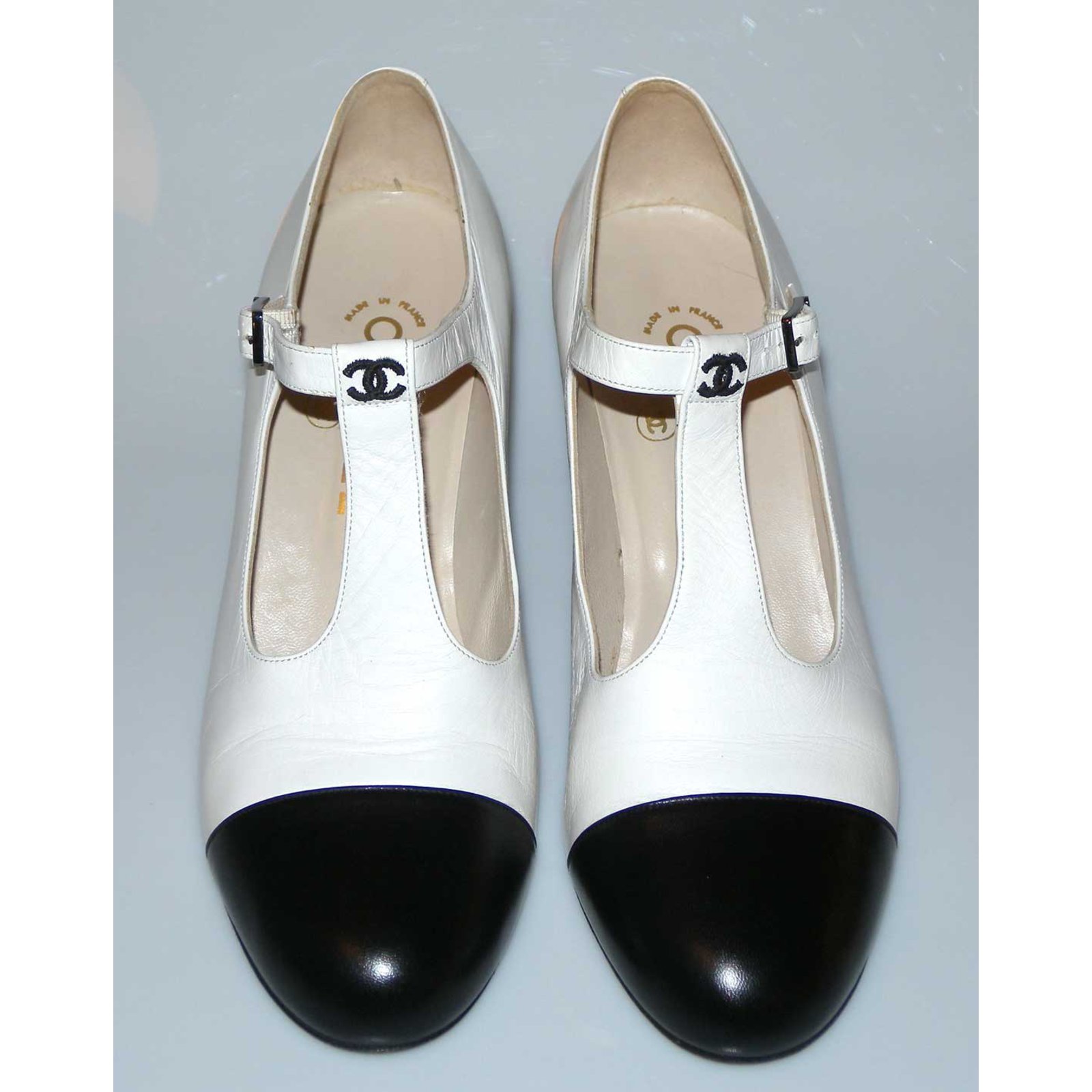 chaussures bicolores style chanel