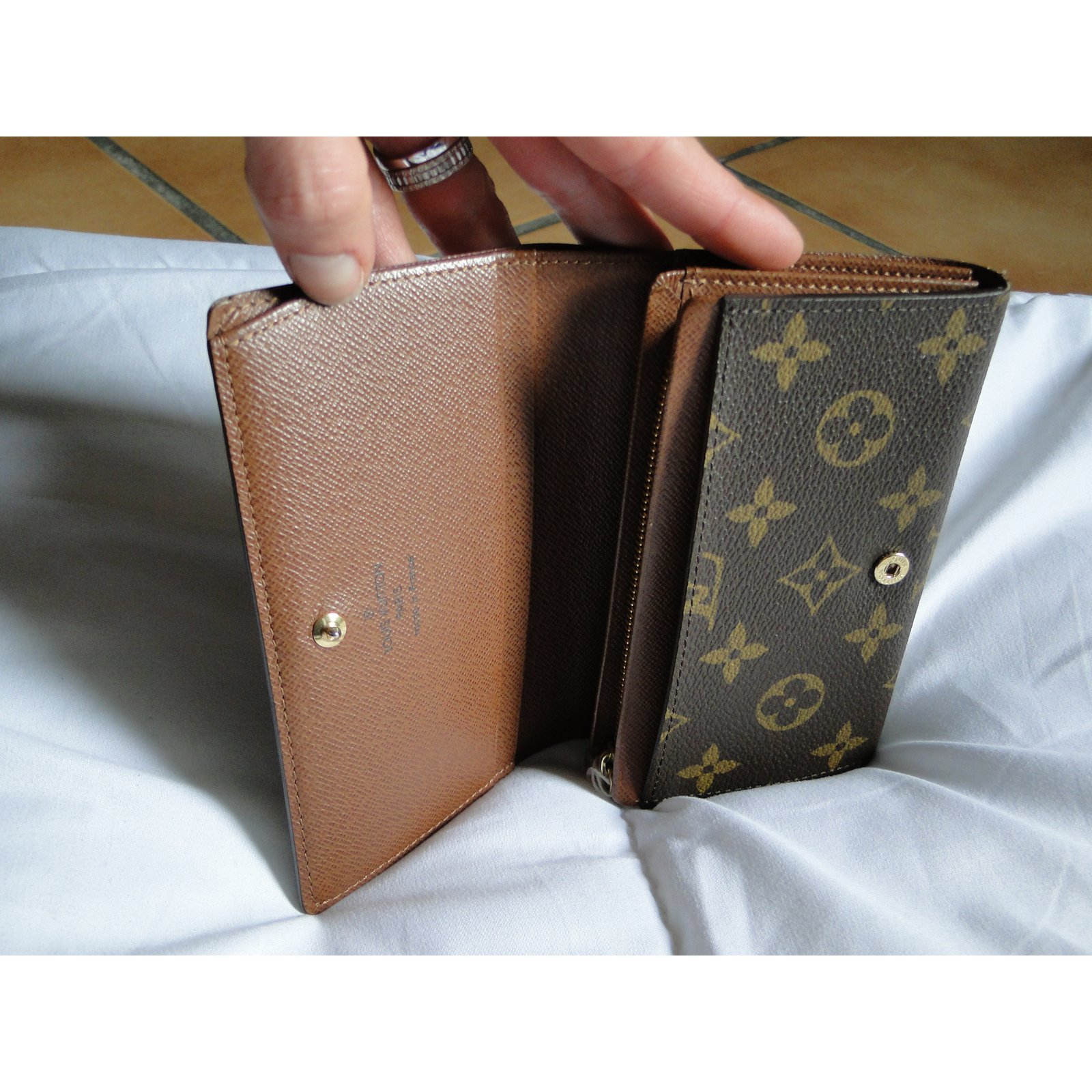 Portefeuille homme Multiple Louis Vuitton Cuir Marron ref.150629