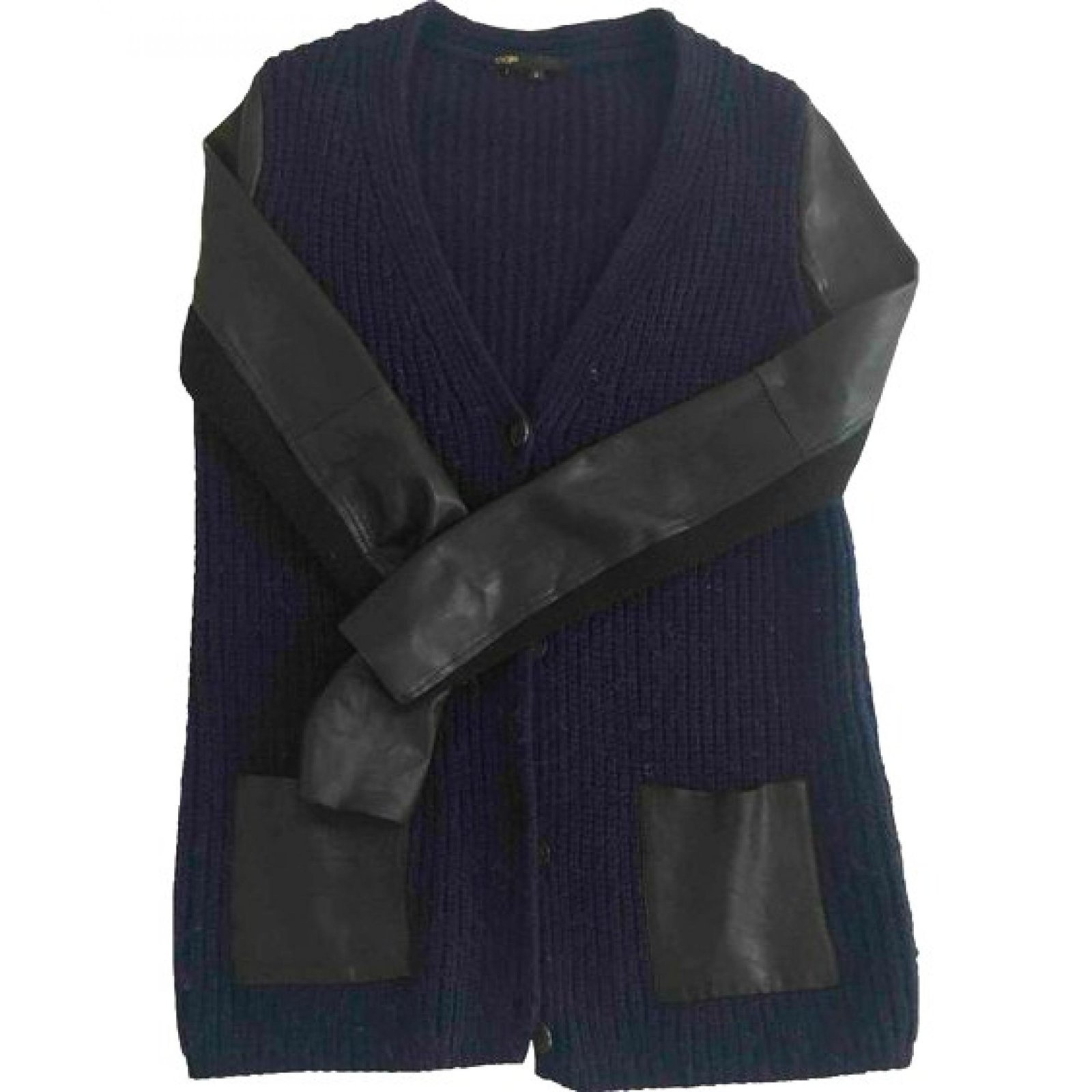 Maje Cardigan Blue Wool ref.55241 - Joli Closet