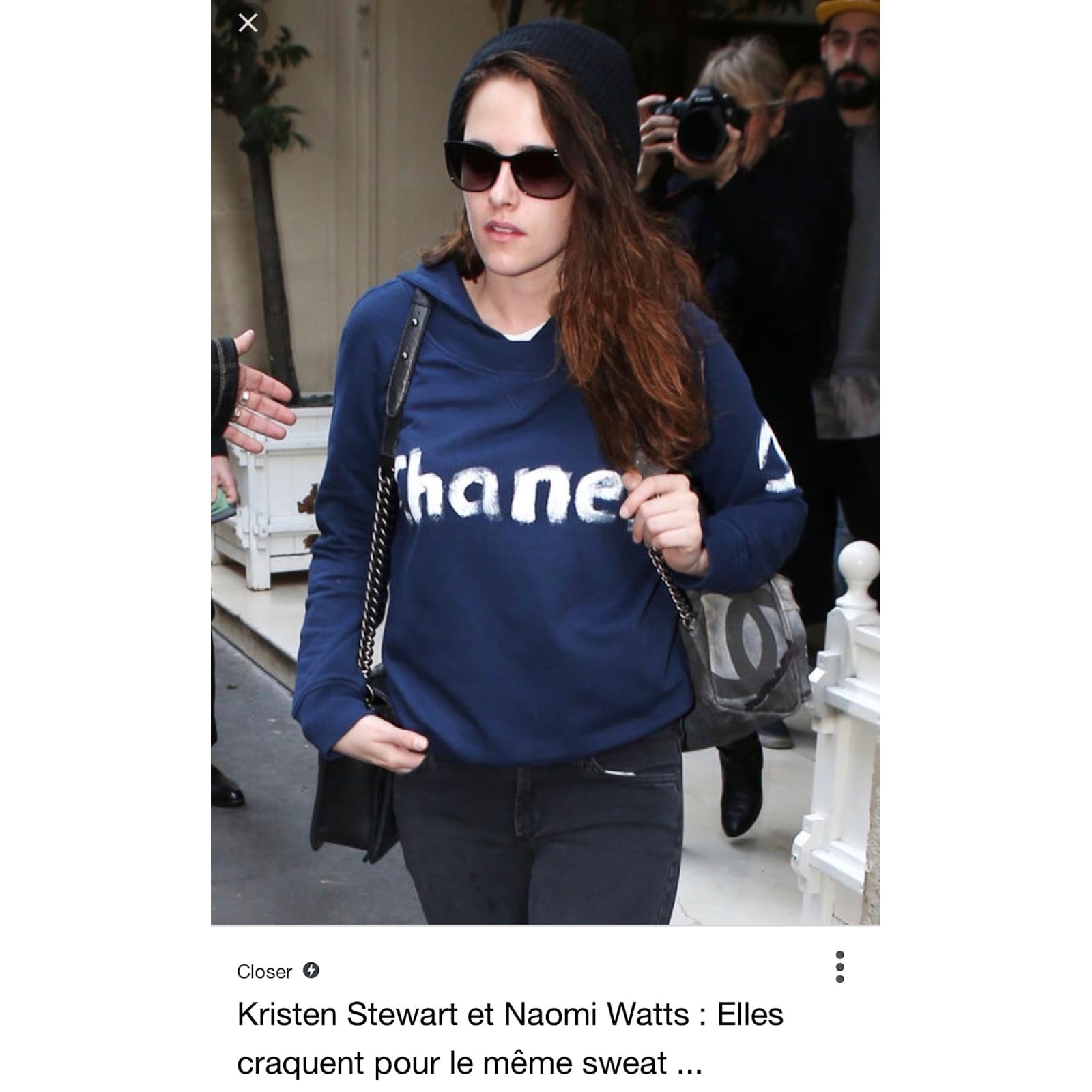 Chanel Christmas 2013 Sweat Navy blue Cotton ref.55359