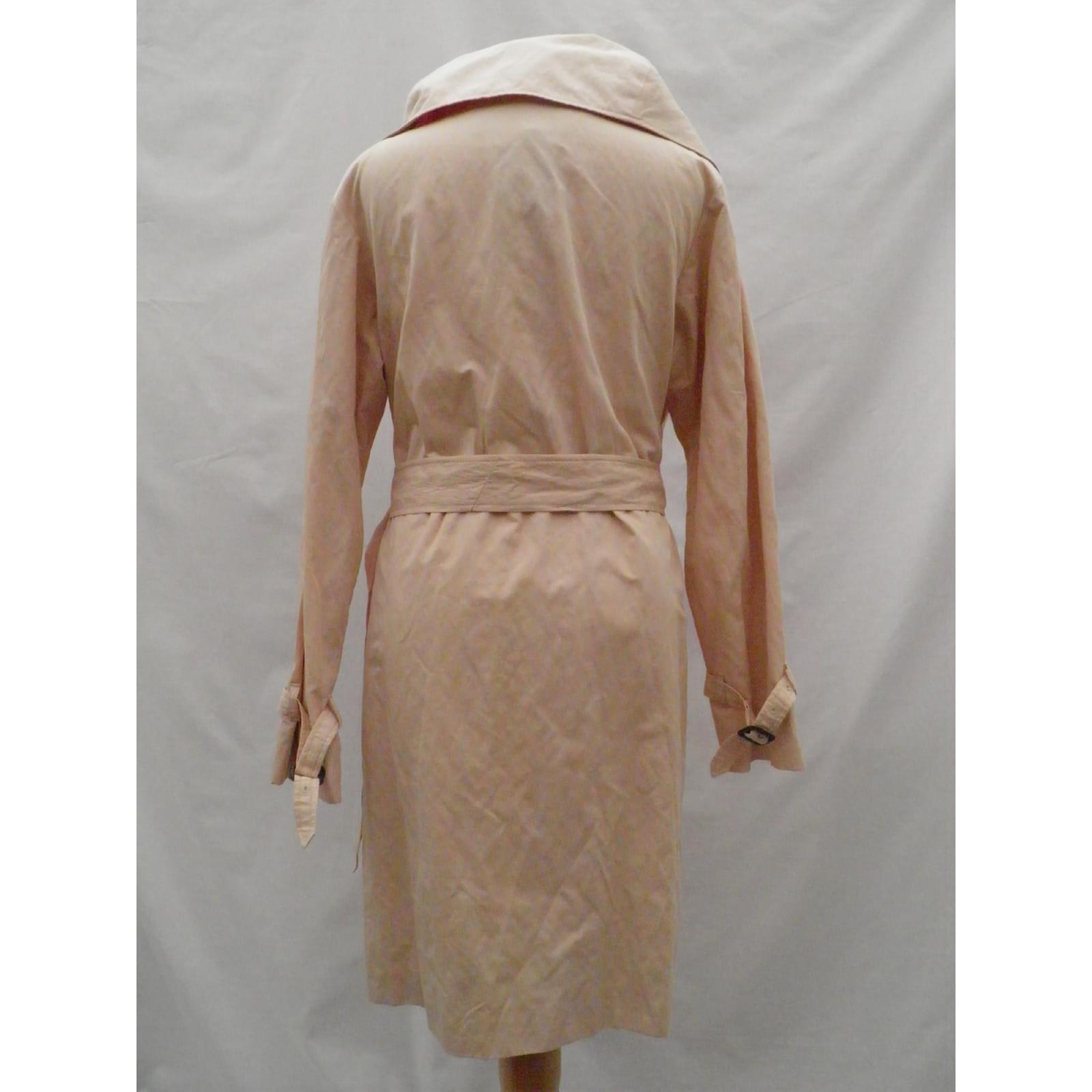 Manteaux Aquascutum Trench coat Coton Rose ref.55787 Joli Manteaux Aquascutum Trench coat Coton Rose ref.55787 Joli
