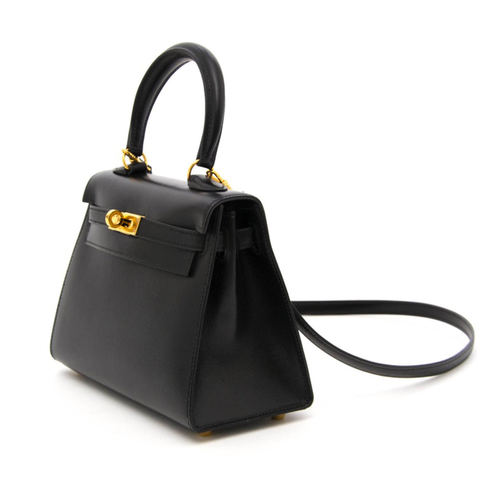 Hermès Kelly II Mini Black Leather ref.46072 - Joli Closet