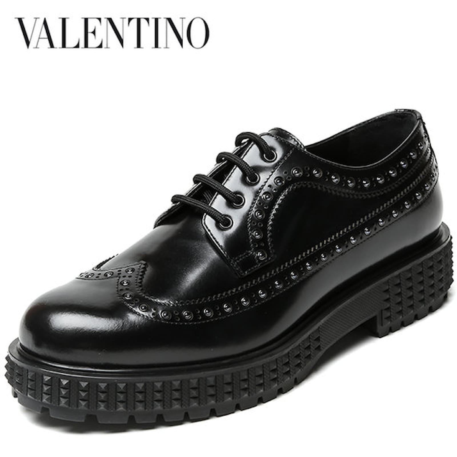 靴 VALENTINO GARAVANI 34 Valentino garavani shoes. new never worn Black Leather ref.JC56035