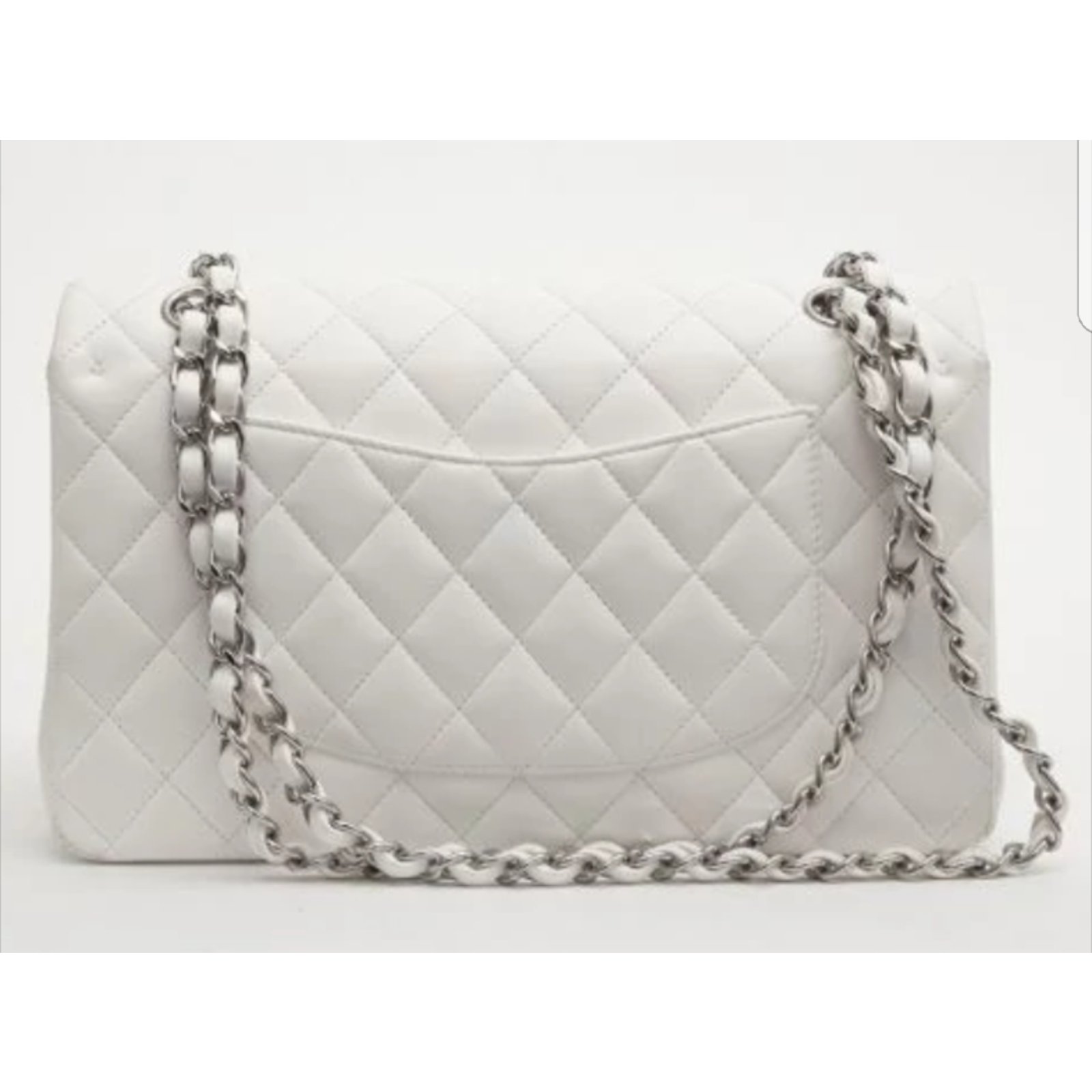 Timeless Chanel Handbags White Lambskin ref.56399 - Joli Closet