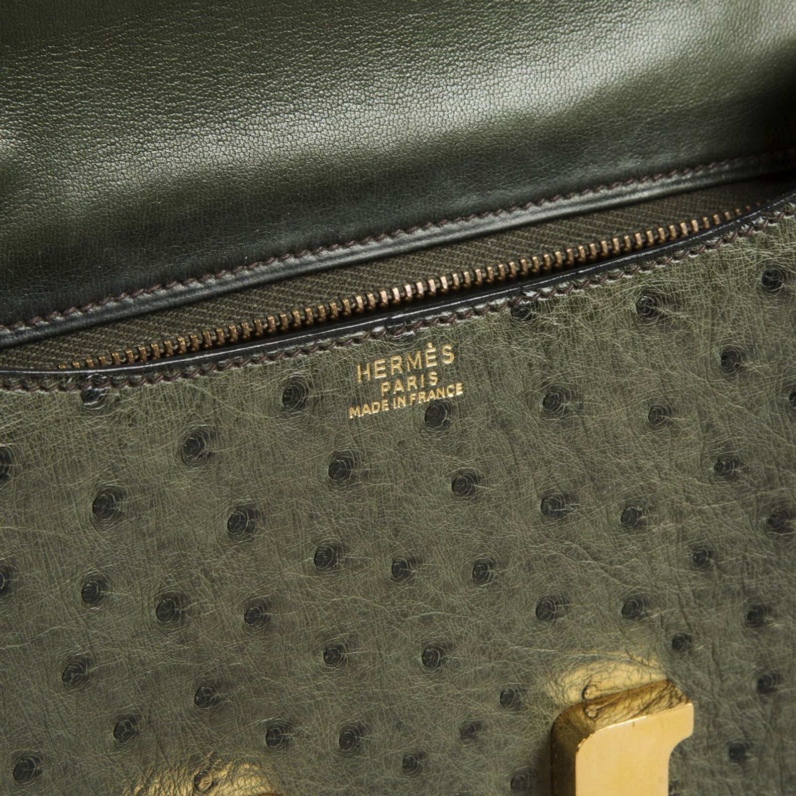 hermès Constance ostrich leather vintage chalk color Cream ref.945856 -  Joli Closet
