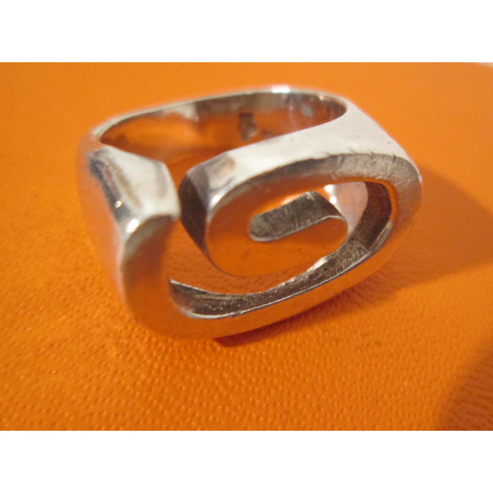 Bague Vintage En Or 18 Carats Avec Brillants - Ancienne, Gros Modèle, Occasion