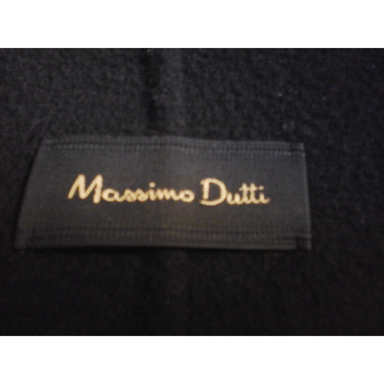 Massimo Dutti Coats, Outerwear Black Wool ref.57774 - Joli Closet