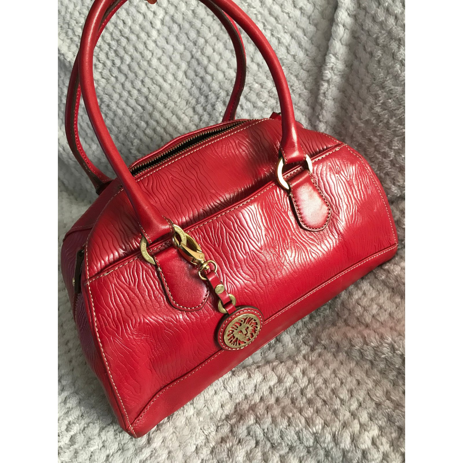 anne klein red purse