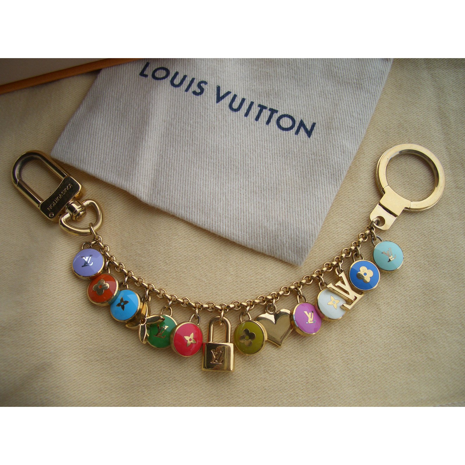 Louis Vuitton Bag charms Multiple colors Metal ref.233226 - Joli Closet