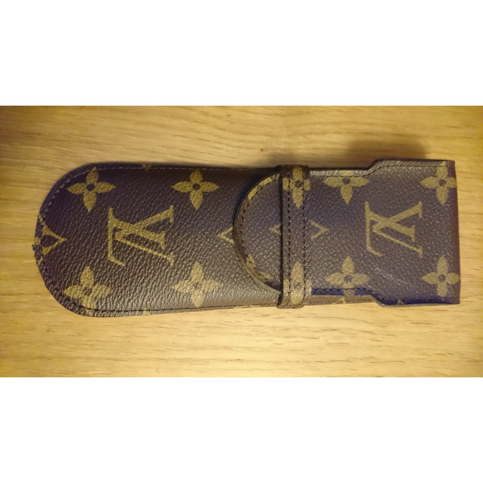 Louis Vuitton Monogram Leather Etui Stylo Pen Case Accessories M62990 France