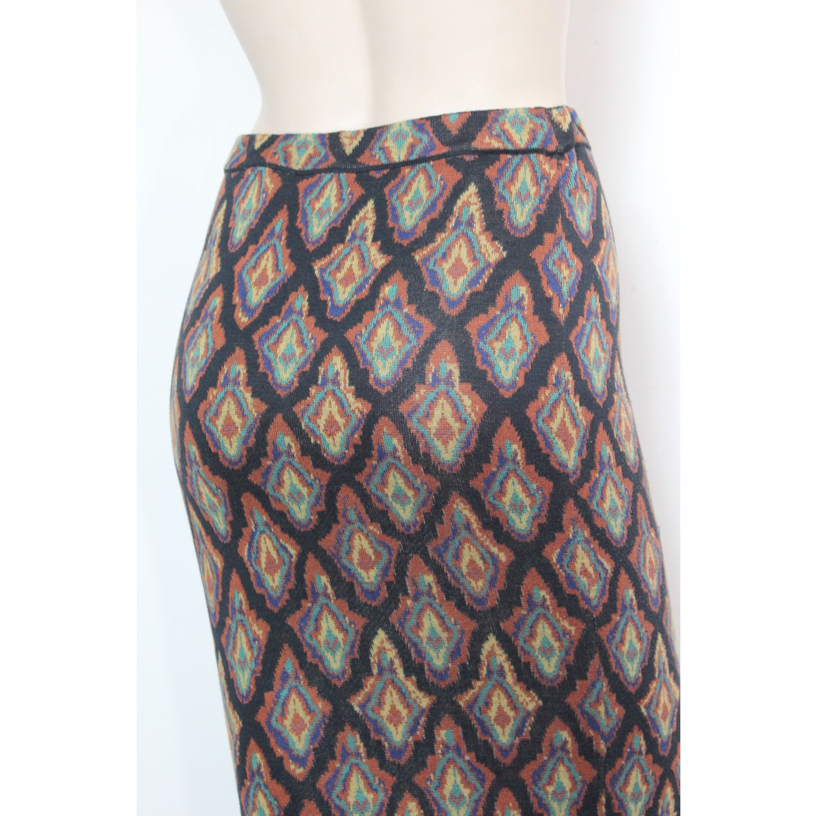 Jupe Peruvian Connection Coton Pima Noir Taille L - Tricot Lourd - Occasion