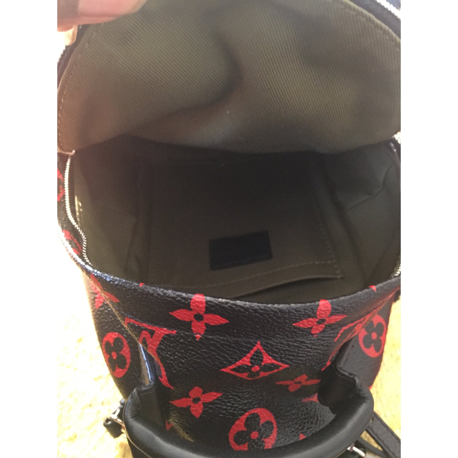 Louis Vuitton Palm Springs Mini Backpack Black Cloth ref.59485