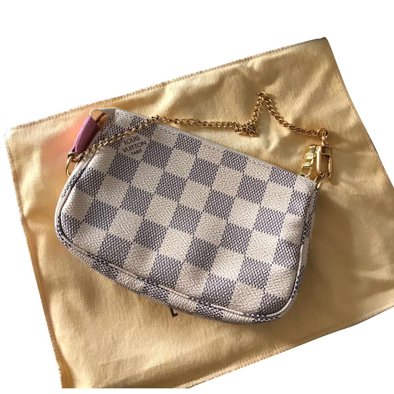 Louis Vuitton, Bags, Authentic Louis Vuitton Damier Azur Mini Pochette