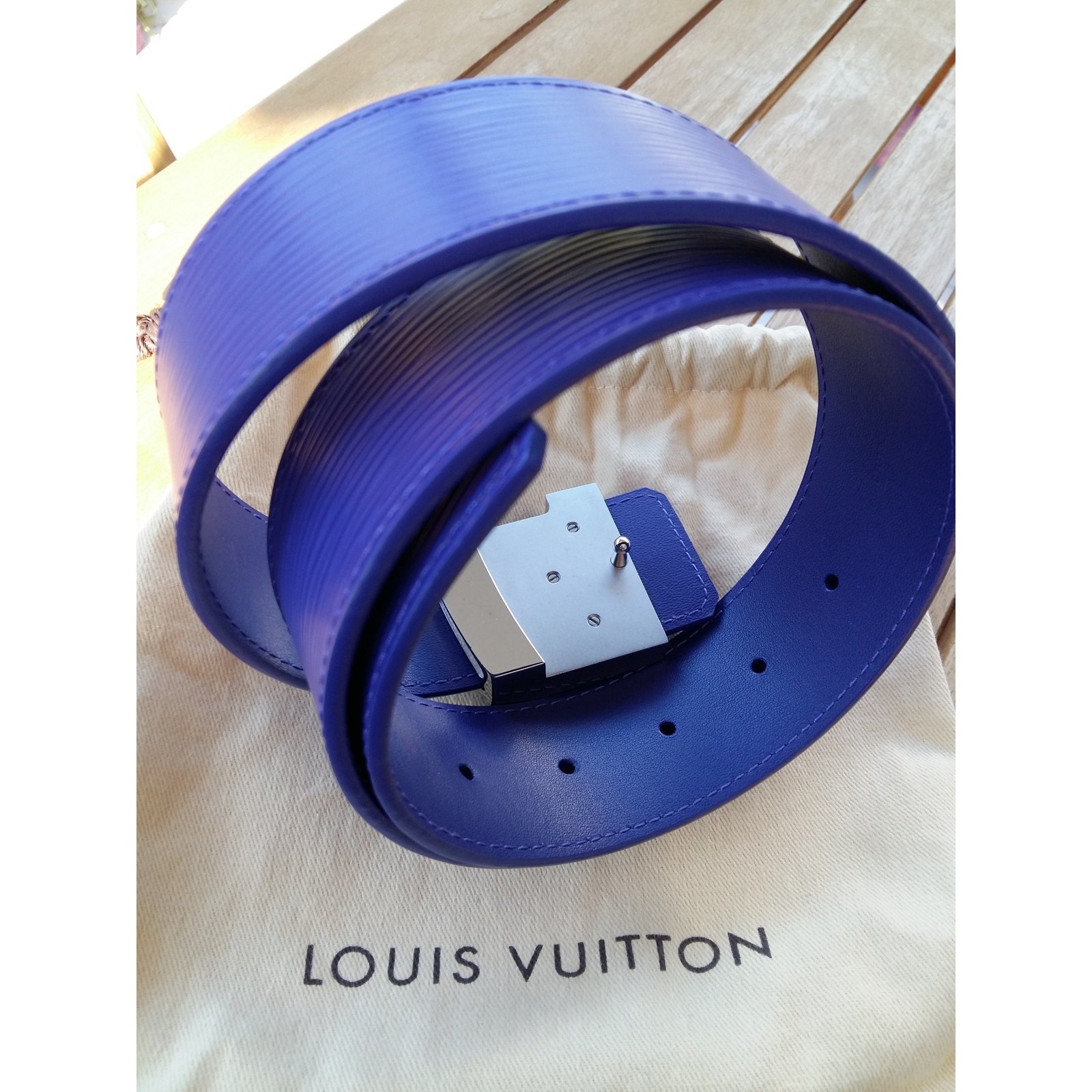 Louis Vuitton Epi Initiales Belt - Purple Belts, Accessories - LOU158937