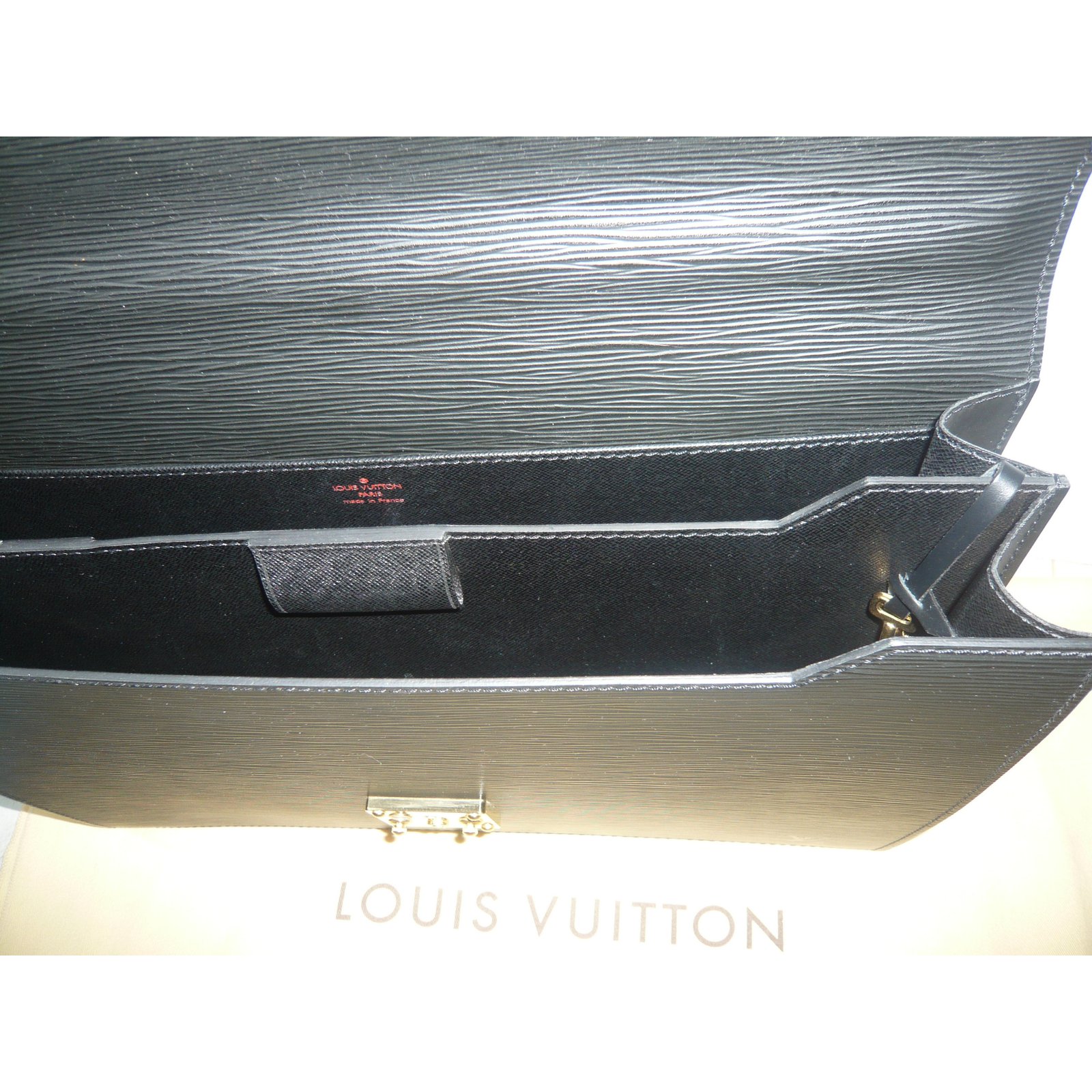 NTWRK - PRELOVED Louis Vuitton Black Epi Leather Serviette Ambassadeur B