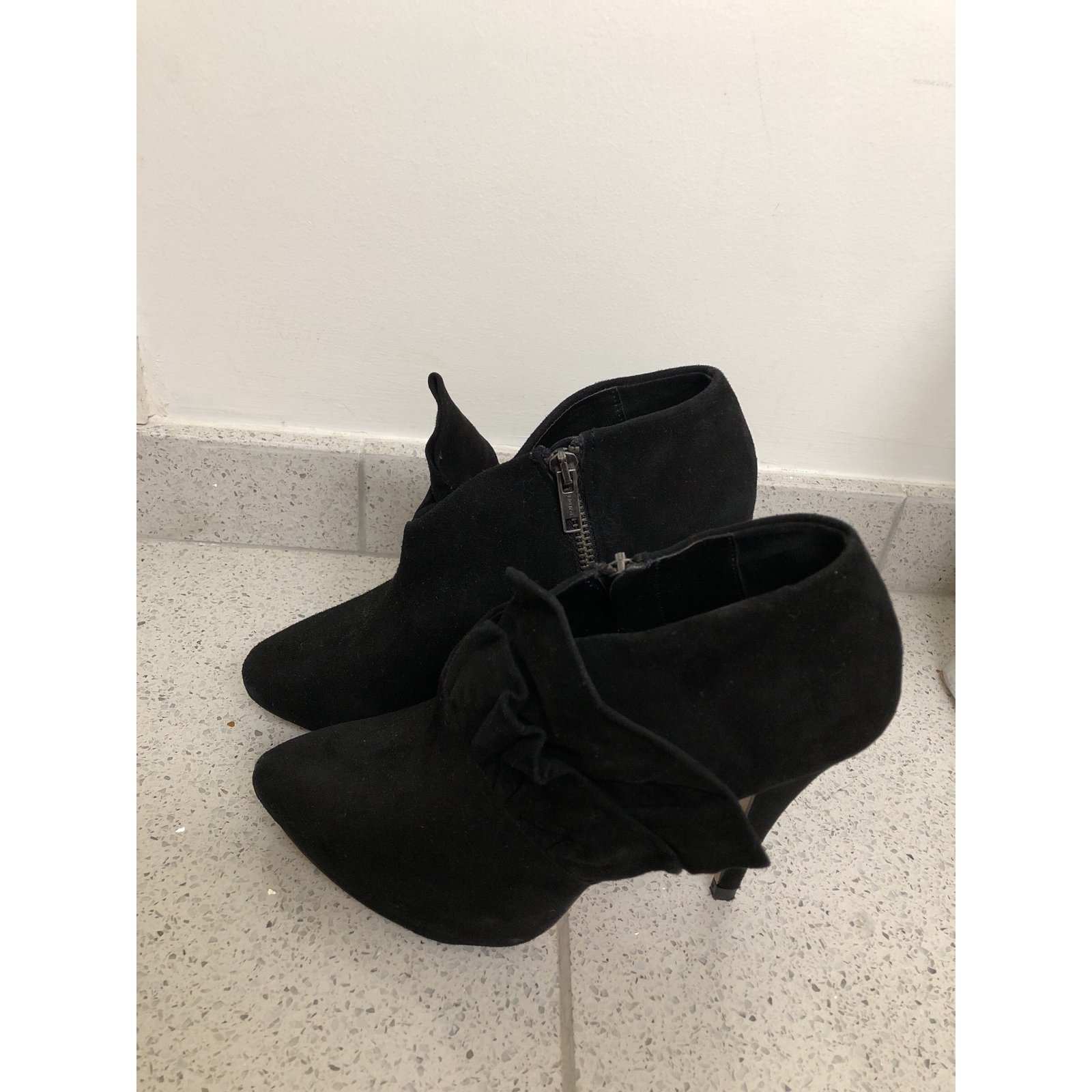 zara bottines blanches