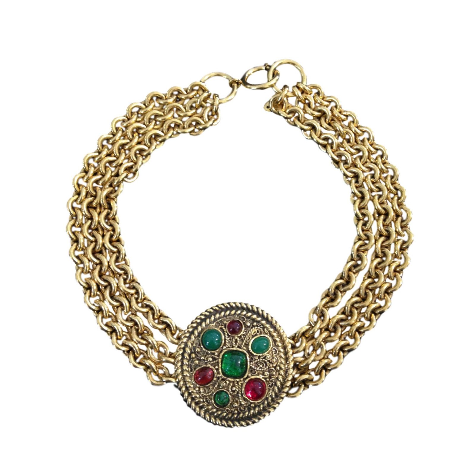 Chanel Halsketten Golden Metall Ref 61851 Joli Closet