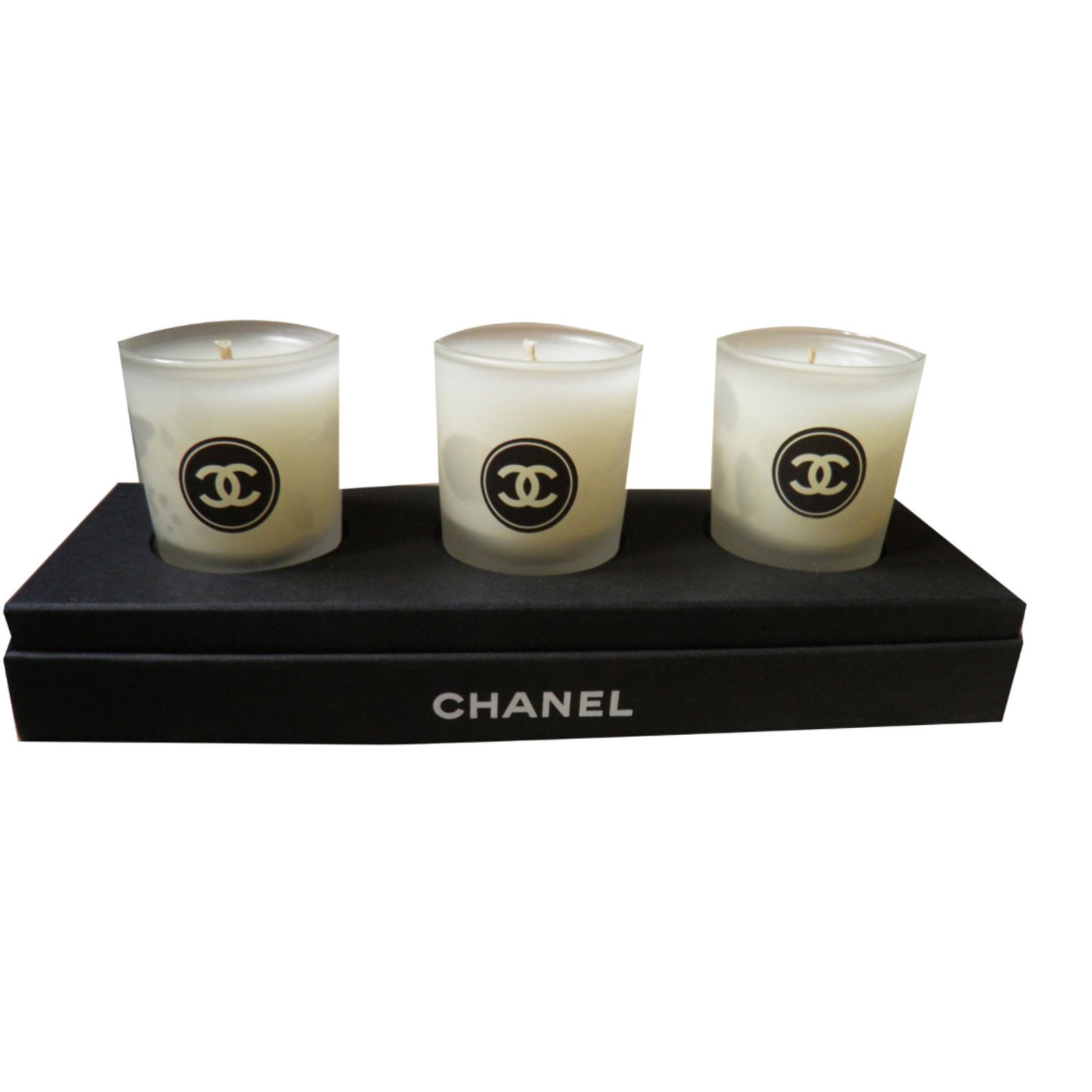 Chanel Set Of 3 Scented Candles Black Ref62006 Joli Closet