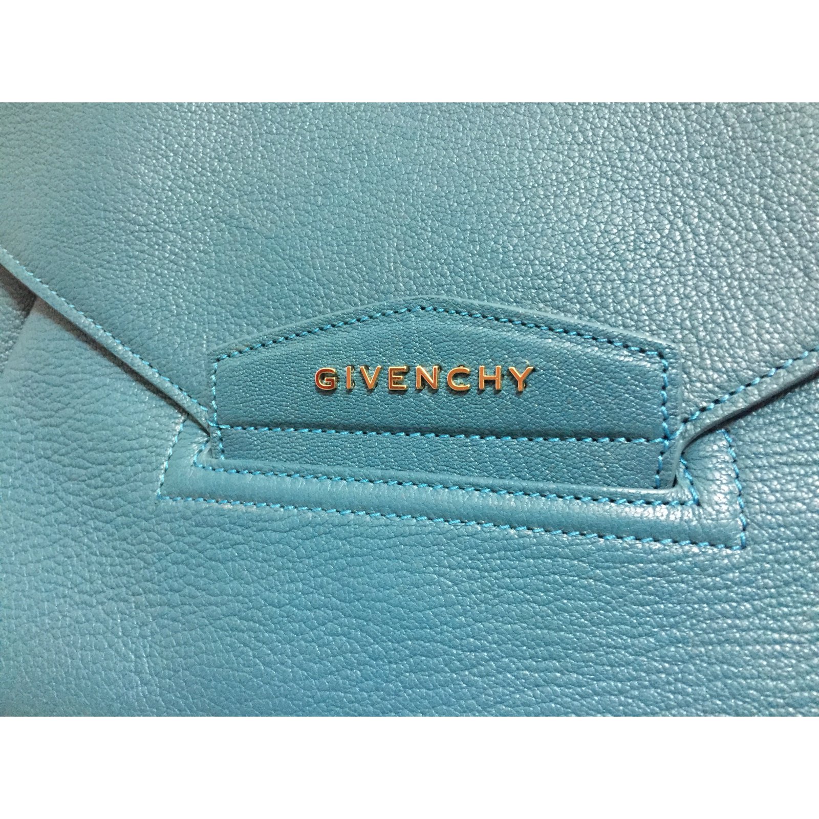 Givenchy ANTIGONA ENVELOPE BLU OTTANIO NEW WITH dustbag Blue